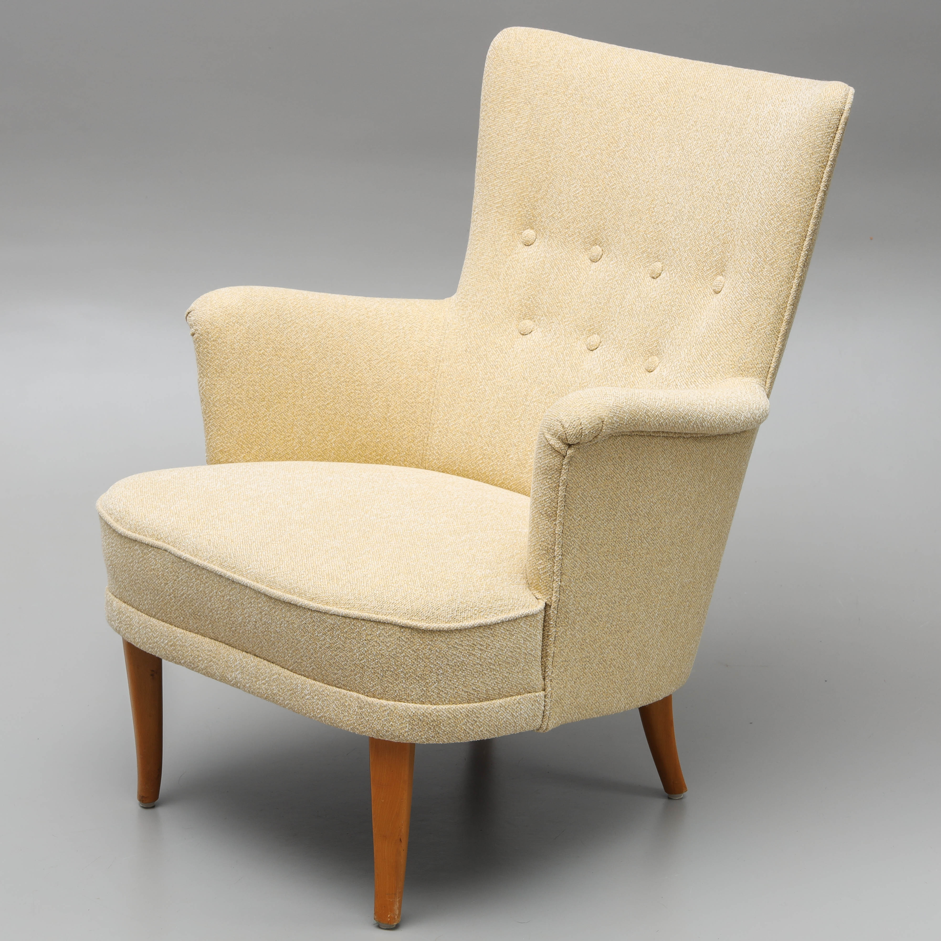 CARL MALMSTEN. Fåtölj, "Lilla Furulid", O.H Sjögren, Tranås.