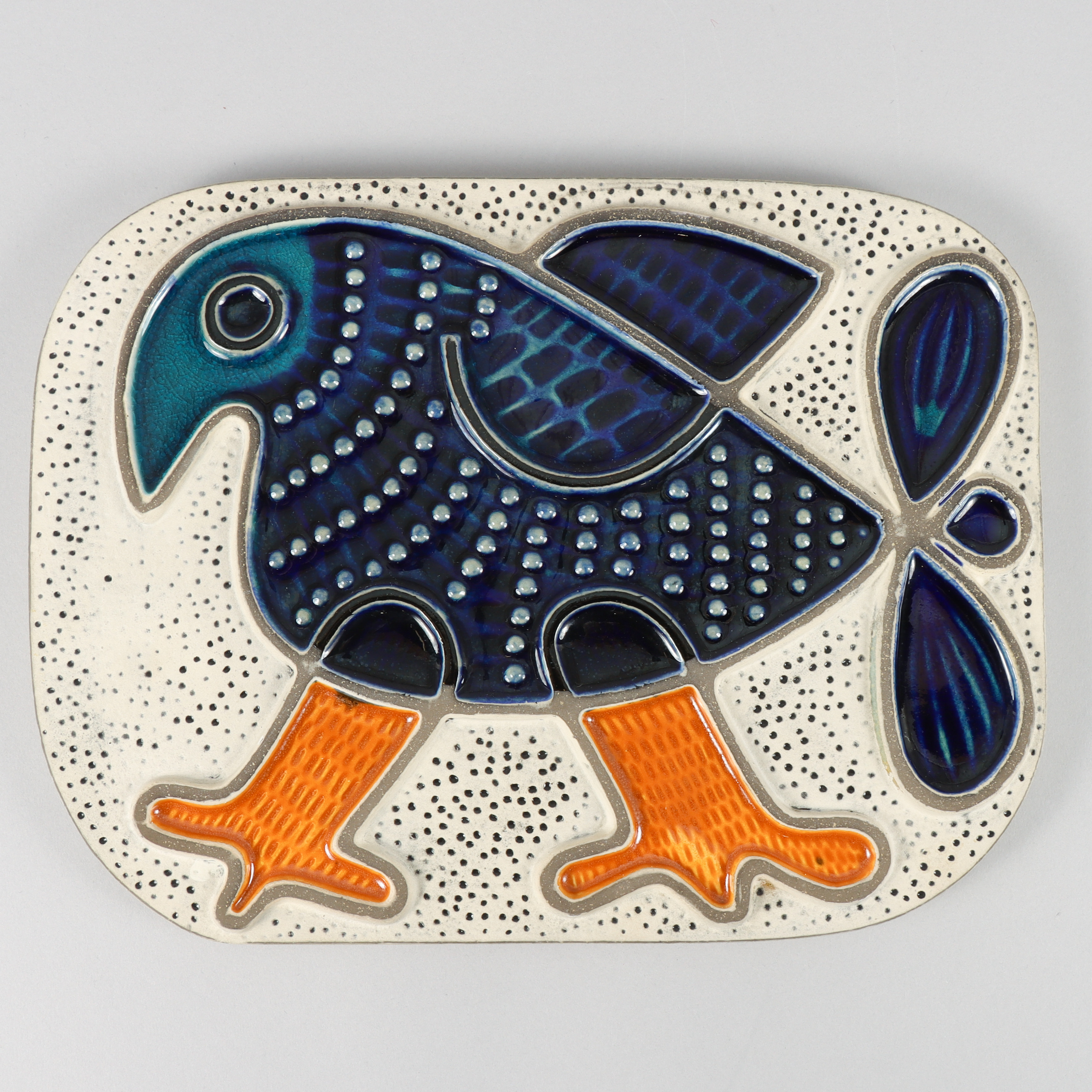 MARI SIMMULSON. Tavla, keramik, Upsala Ekeby.