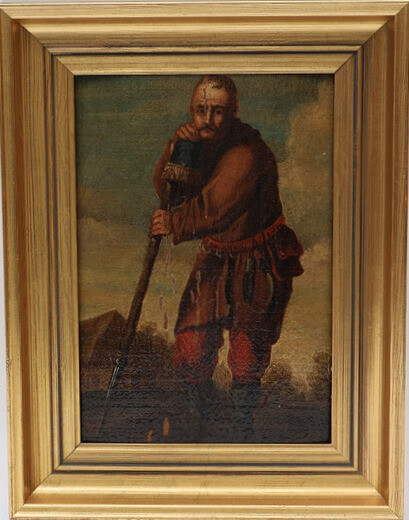 OKÄND KONSTNÄR. Mansporträttt, 1700-tal, oljemålning.