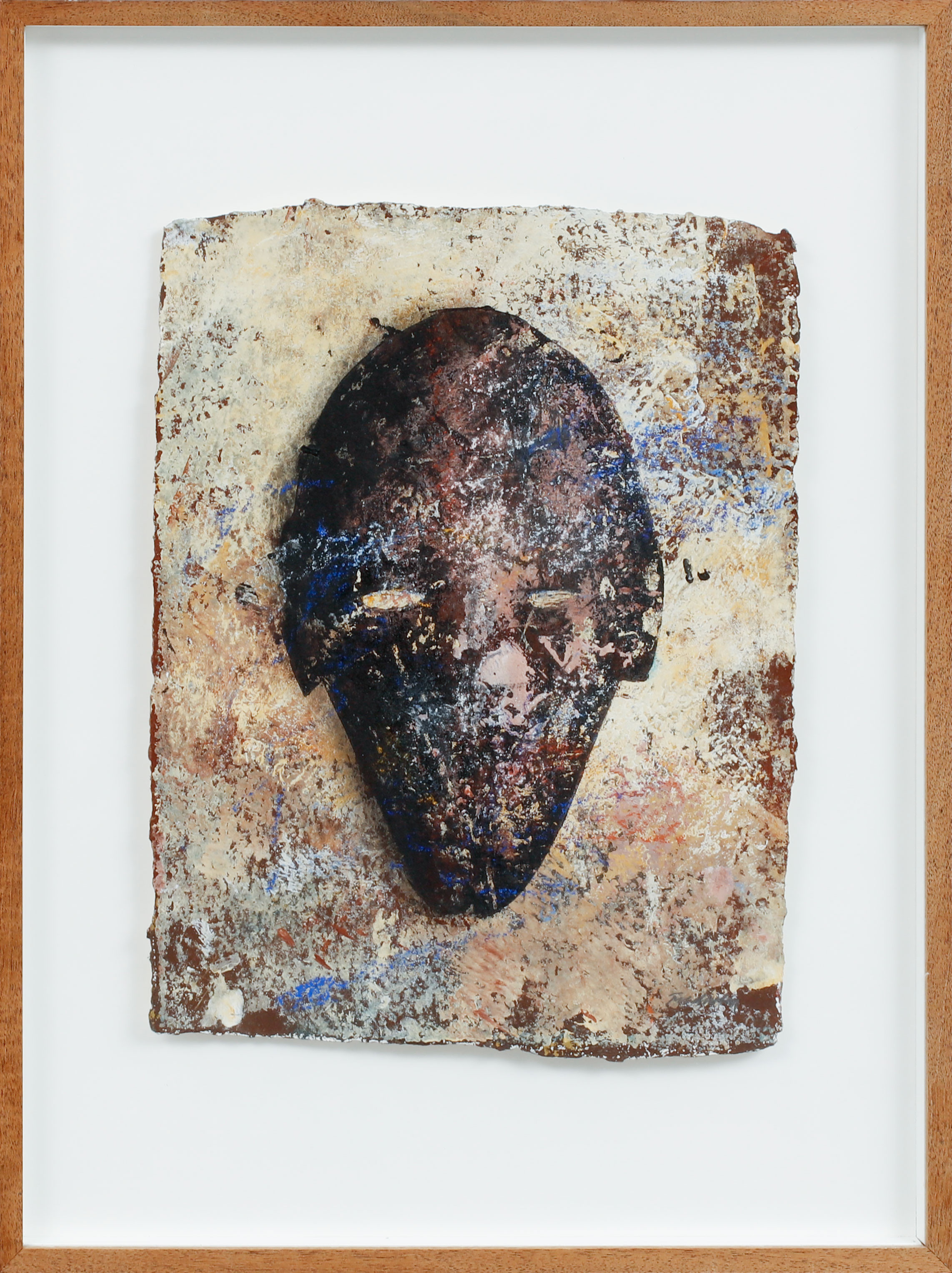 BERTIL FREDHOLM. Komposition, blandteknik på papper, signerad.