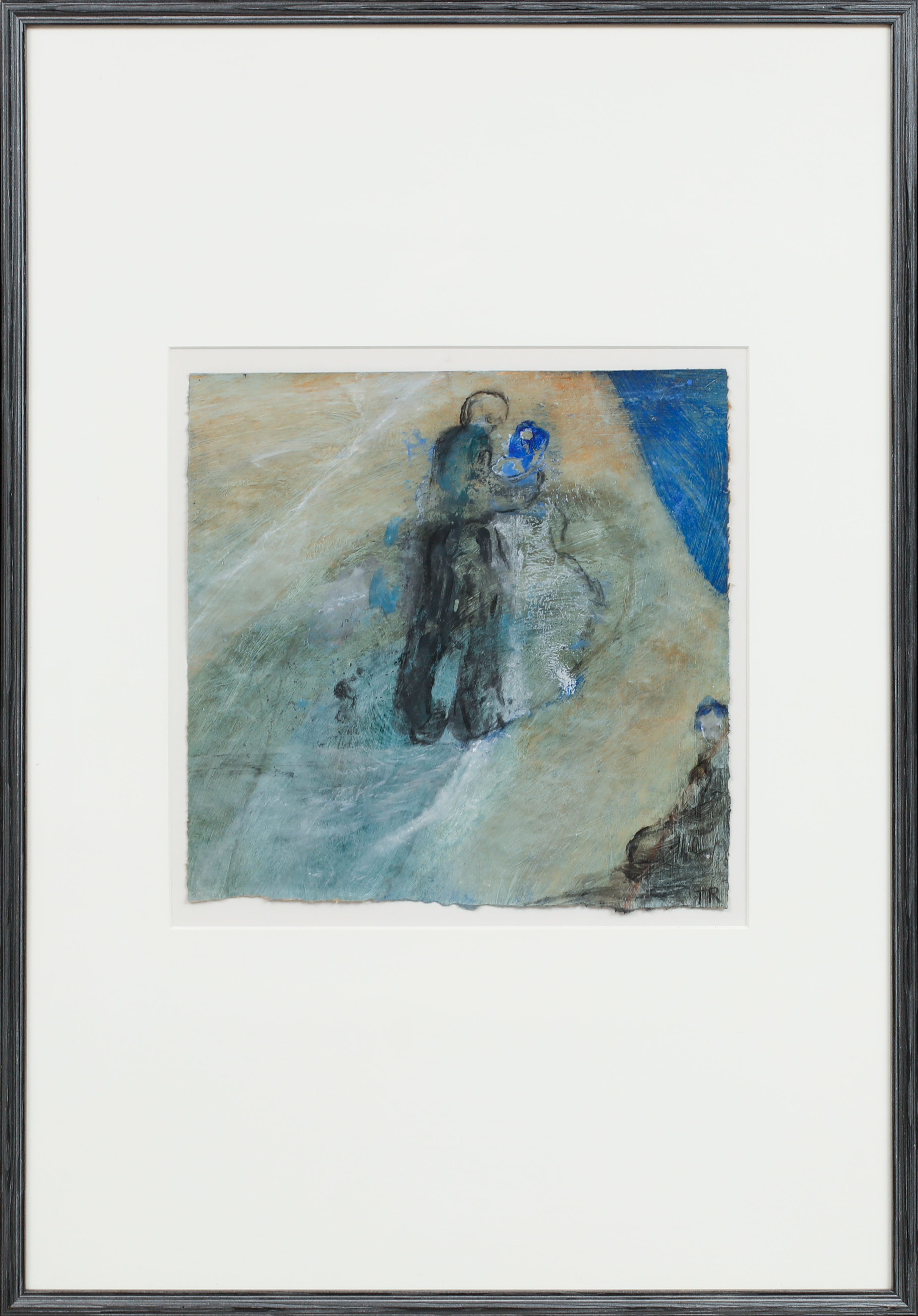 THERESE REUTERSWÄRD. Komposition, blandteknik på papper, signerad.