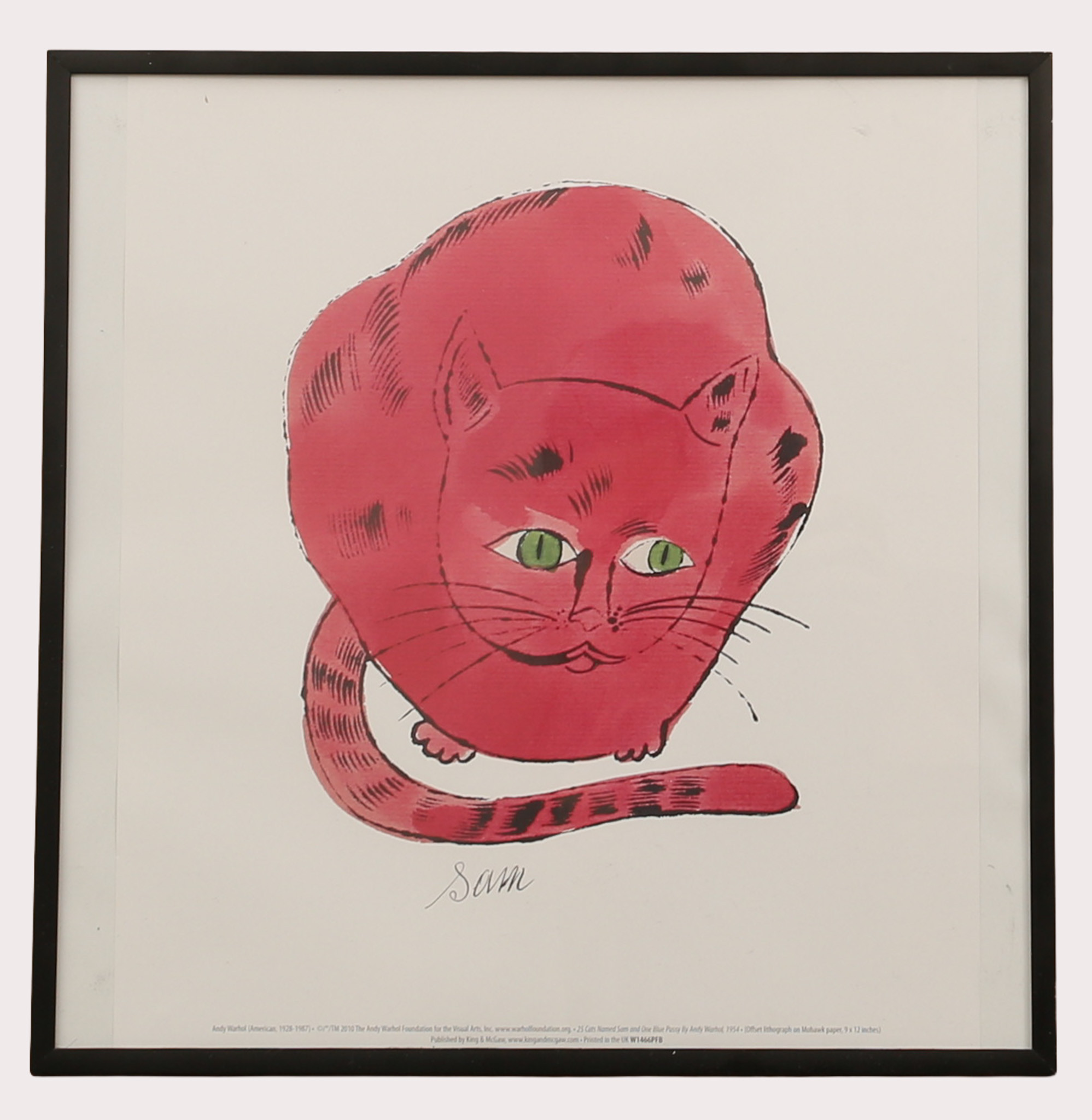 ANDY WARHOL (1928-1987). EFTER. Offsettryck. "Sam". The Andy Warhol Foundation. TM 2010.