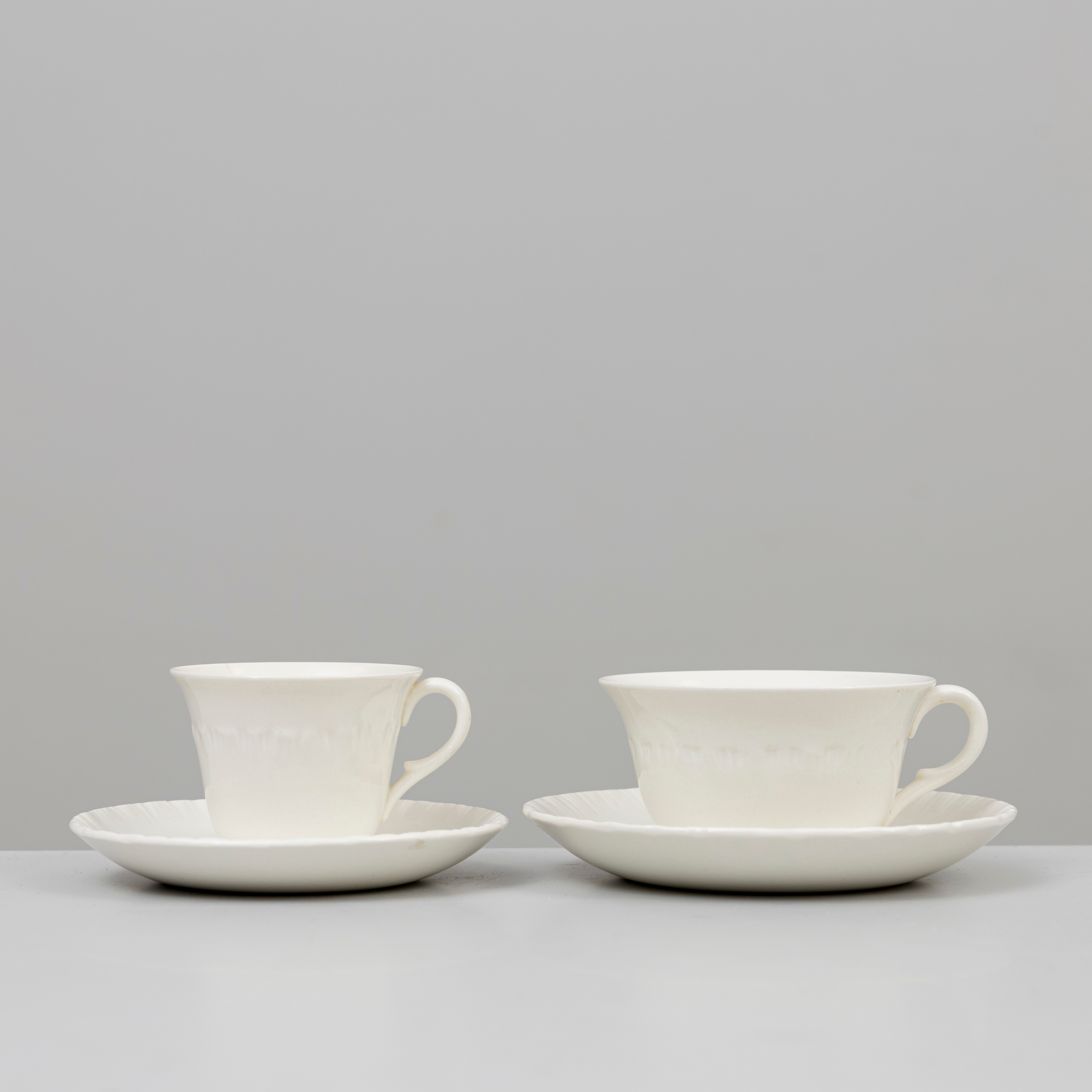 TE- OCH KAFFESERVIS, 21 delar, flintgods, Of Etruria, Wedgwood & Barlaston, England, 1900-tal.