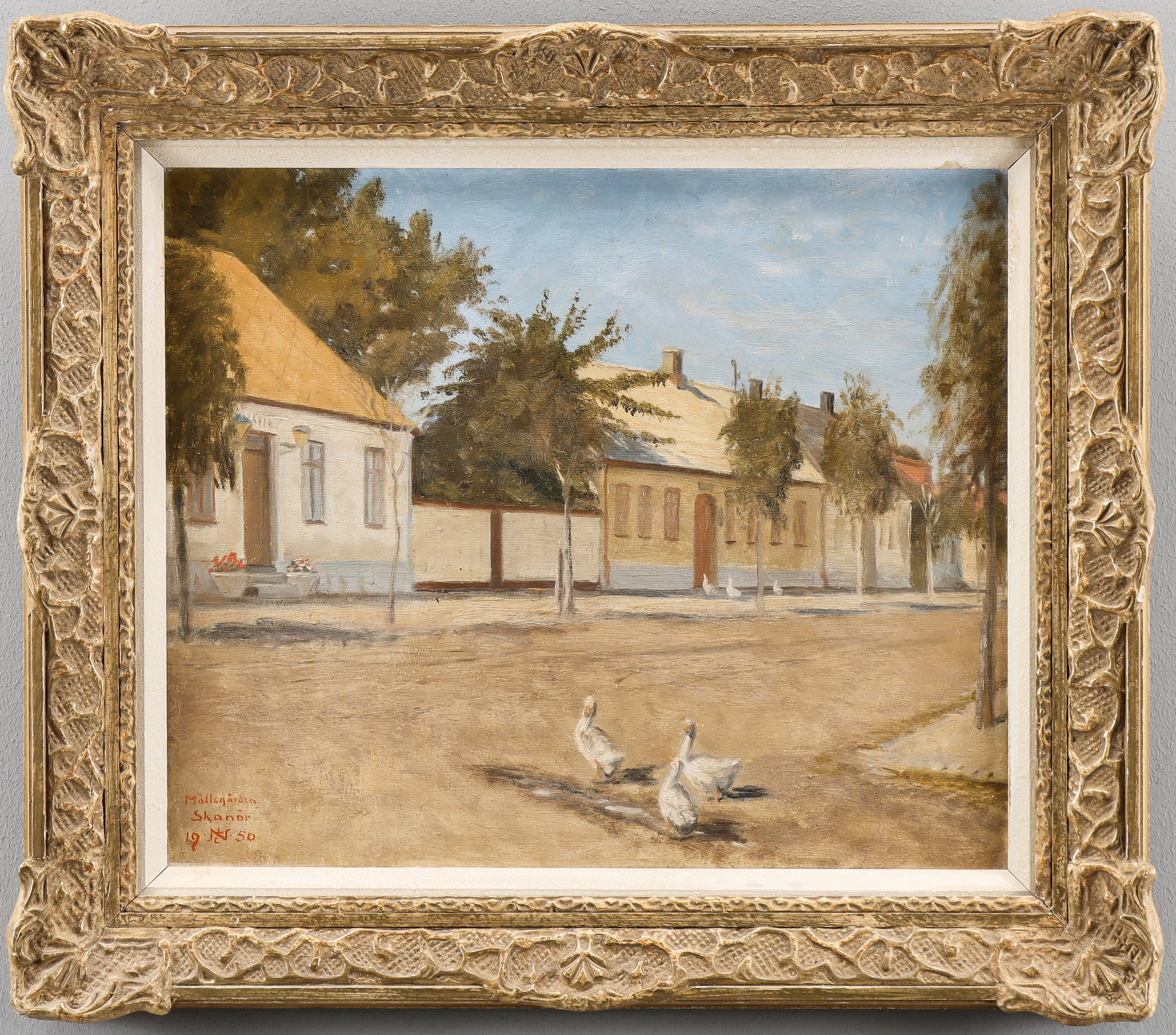 CARL LEOPOLD NIELSEN. "Möllegården, Skanör".