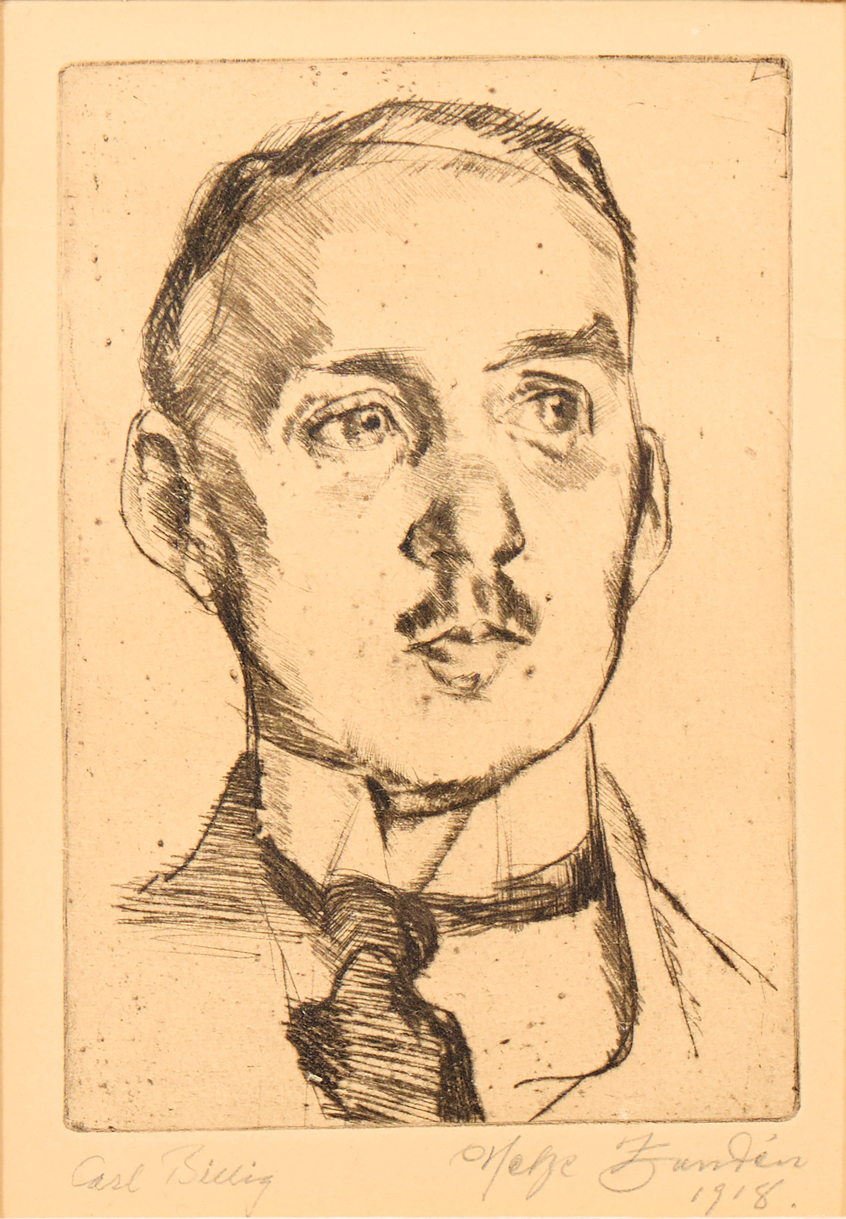HELGE ZANDÉN. "Direktör Billig (Carl Billig)", Köpenhamn 1917-18.