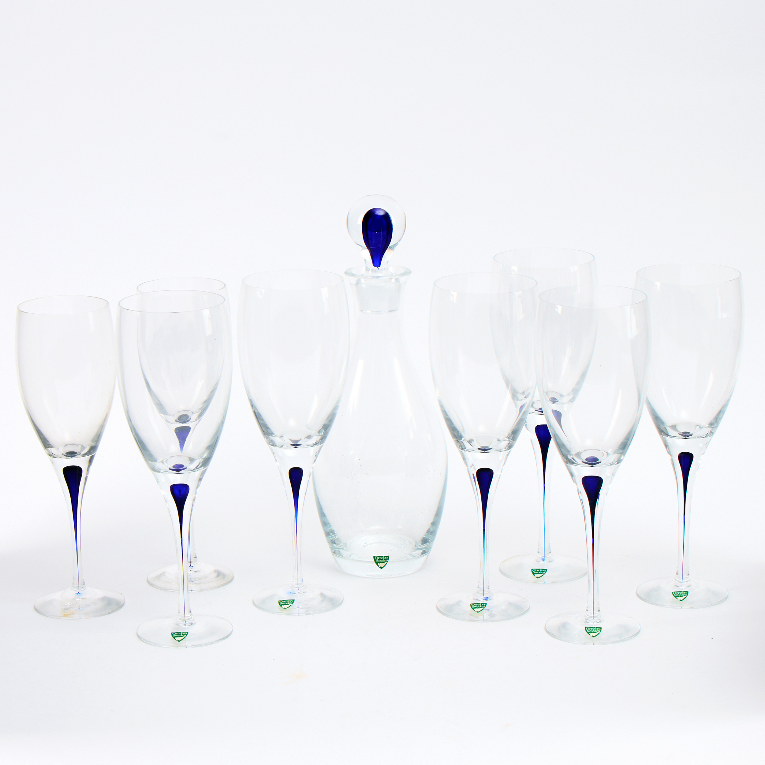 ERIKA LAGERBIELKE. Servis 9 dlr "Intermezzo" Orrefors.