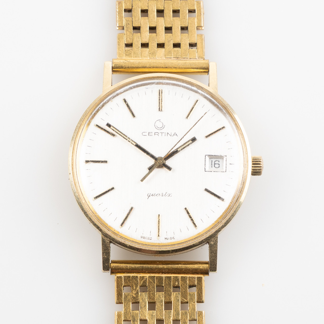 CERTINA, Quartz, armbandsur, 33 mm, 14K guld.