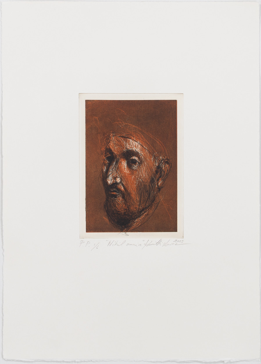 KUUTTI LAVONEN. "Nihil Omnia", etsning, oramat blad.