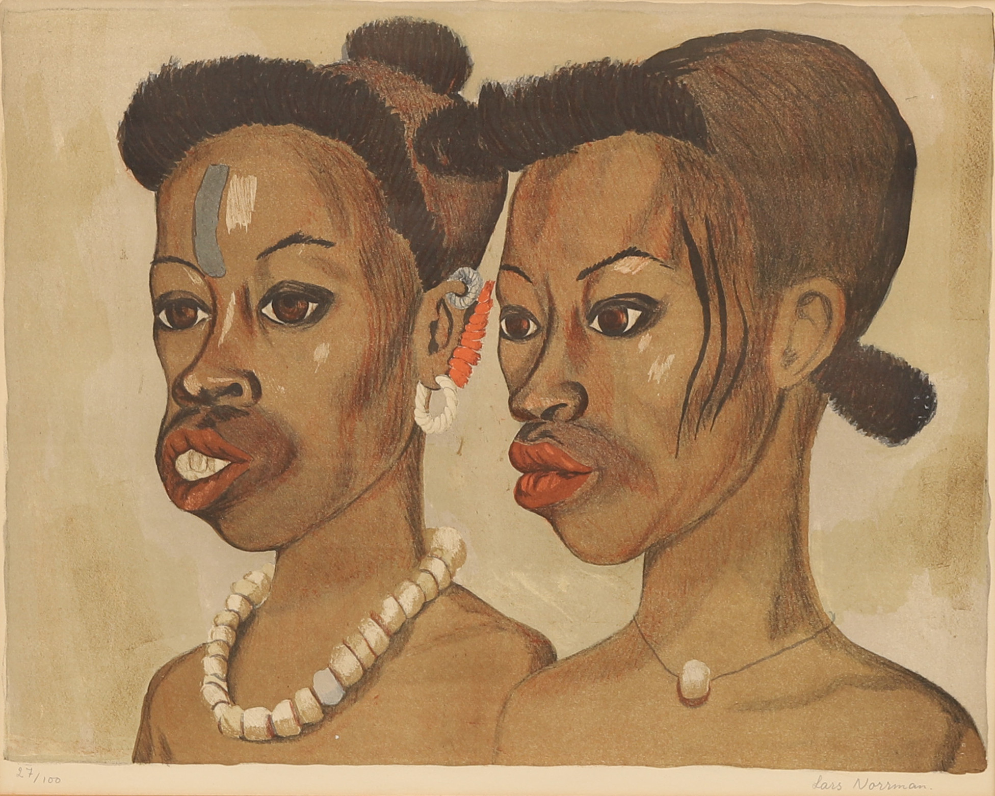 LARS NORRMAN. Litografi. Numrerad 27/100 signerad.