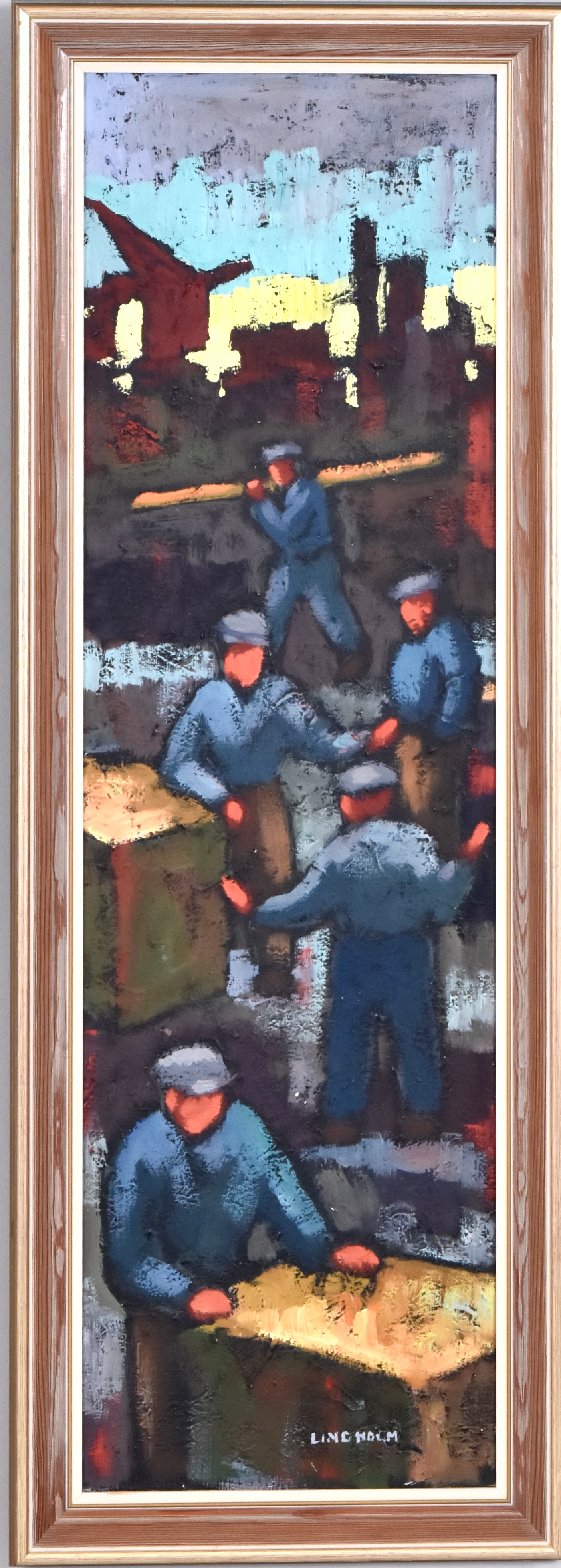 ULF LINDHOLM. Olja på duk.