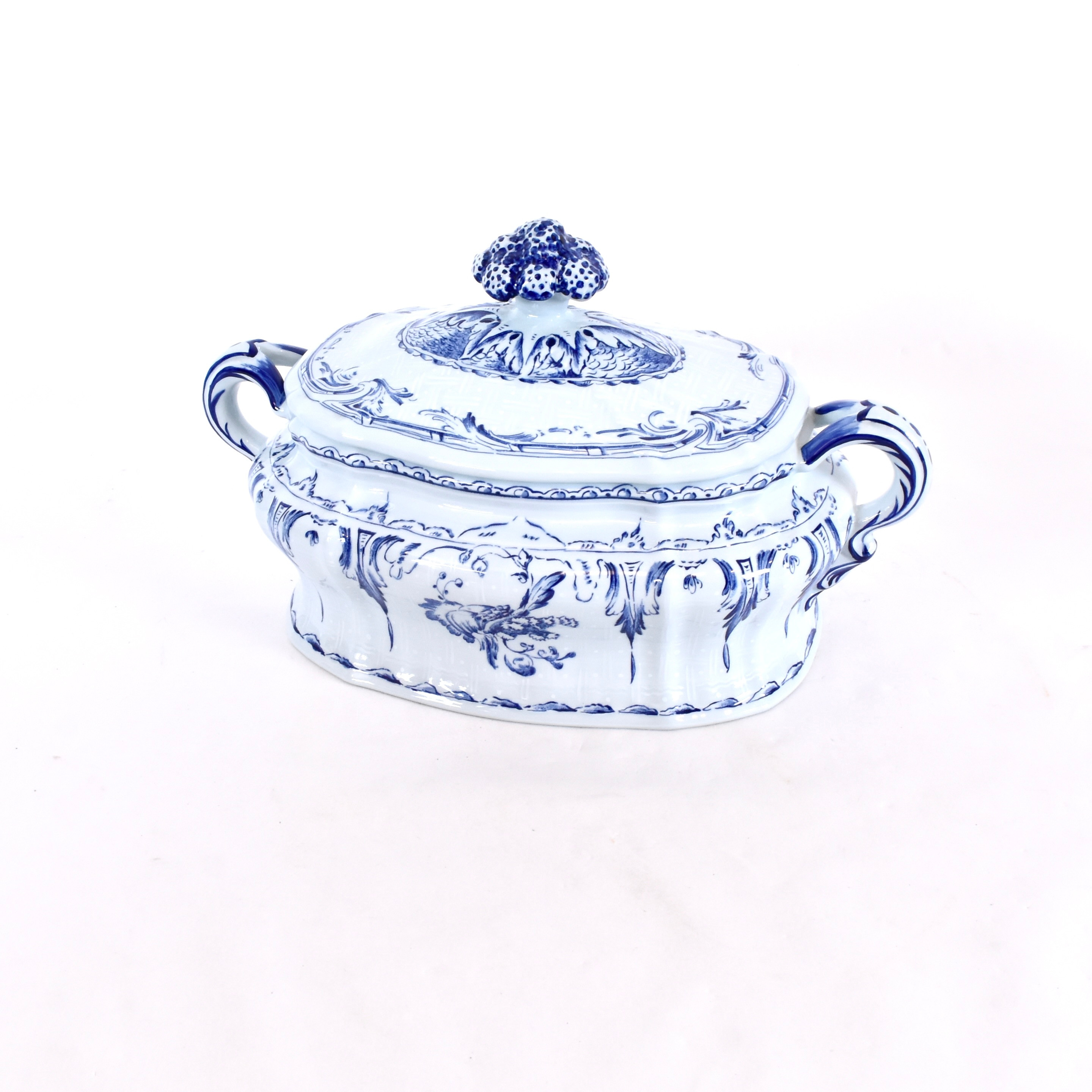 TERRIN MED LOCK, flintgods, "Rehnska mönstret".