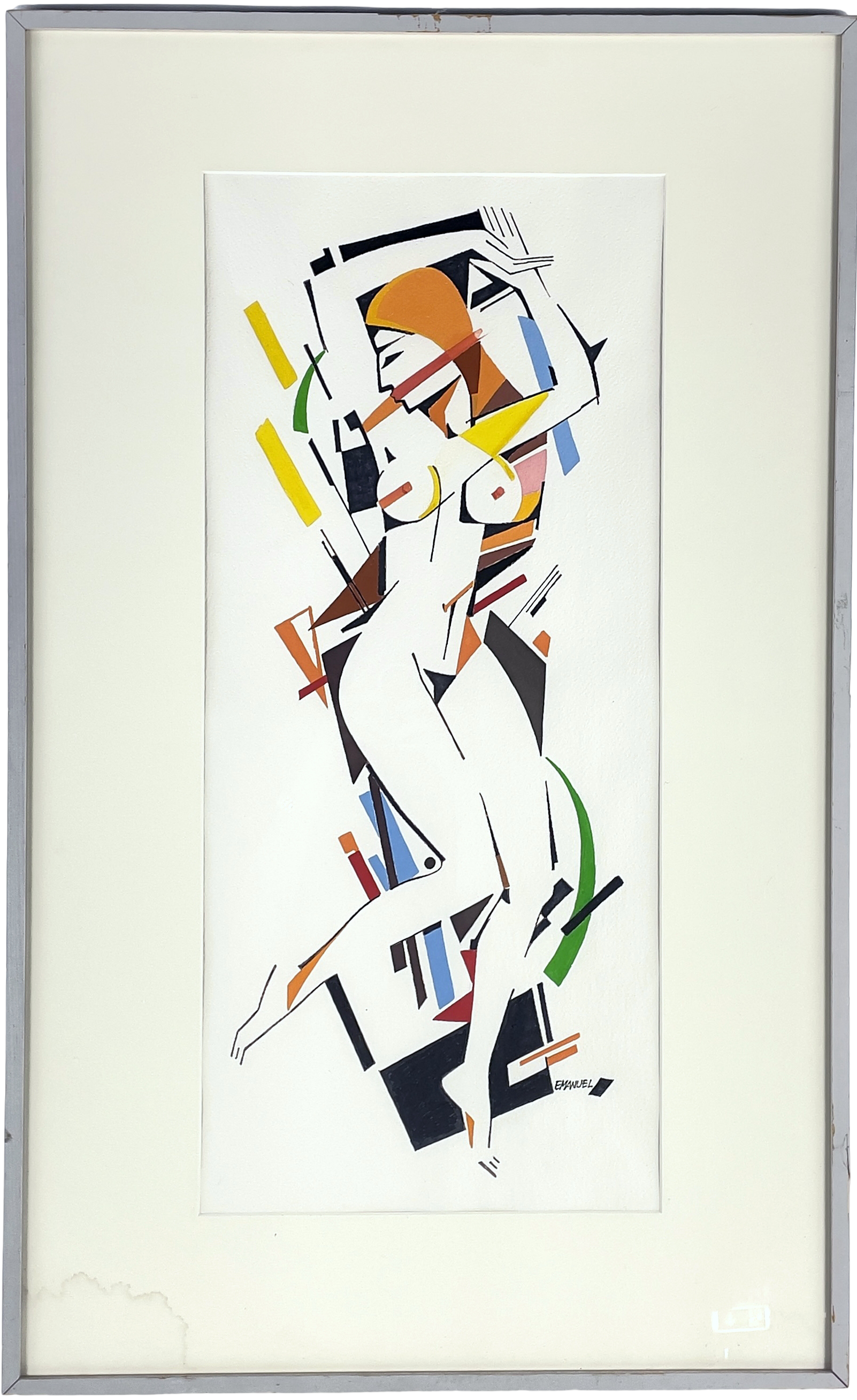 TORSTEN EMANUEL SVENSSON ( F. 1924), blandteknik, eva, signerad Emanuel.