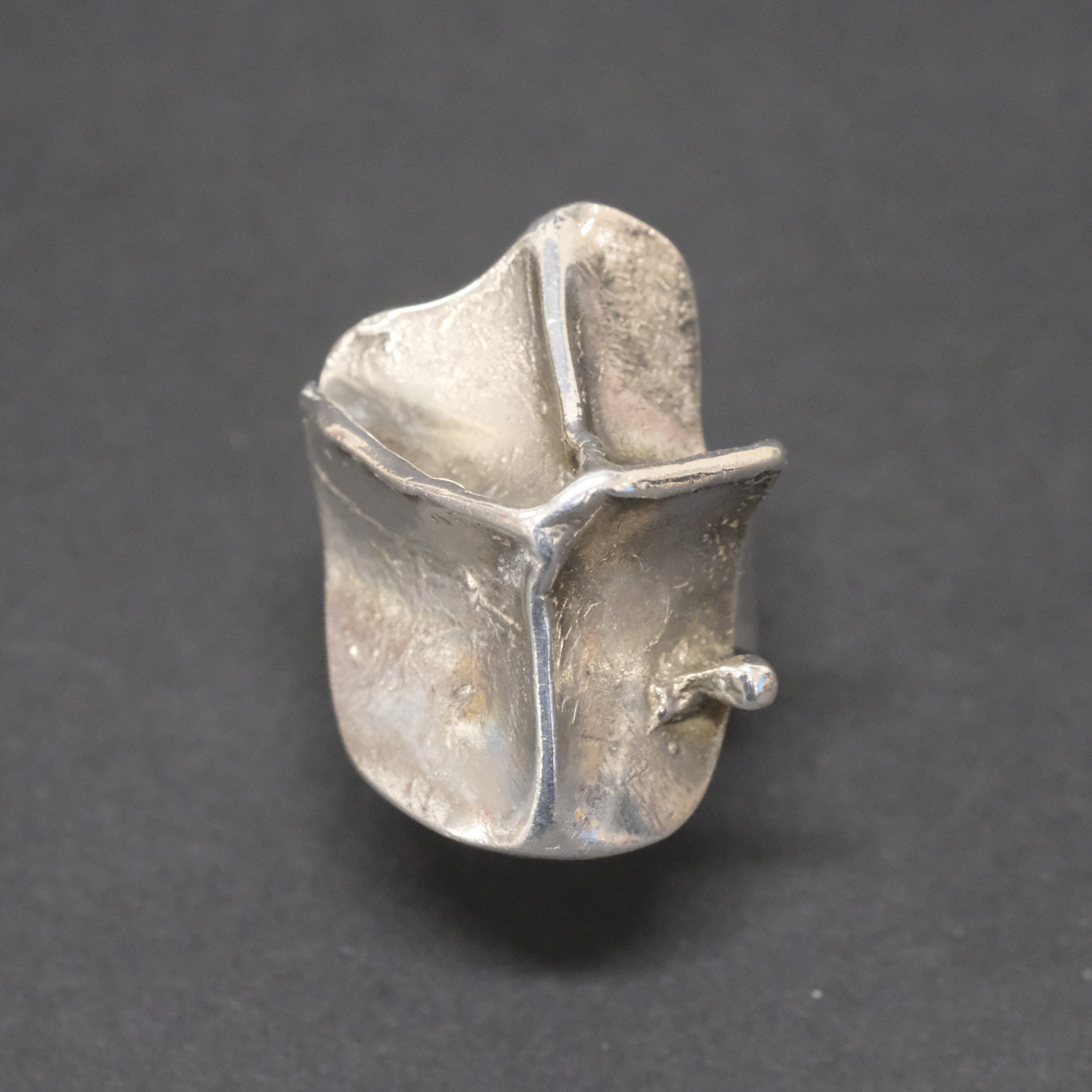 BJÖRN WECKSTRÖM. RING, SILVER, "IN THE MAGMA", LAPPONIA, FINLAND.