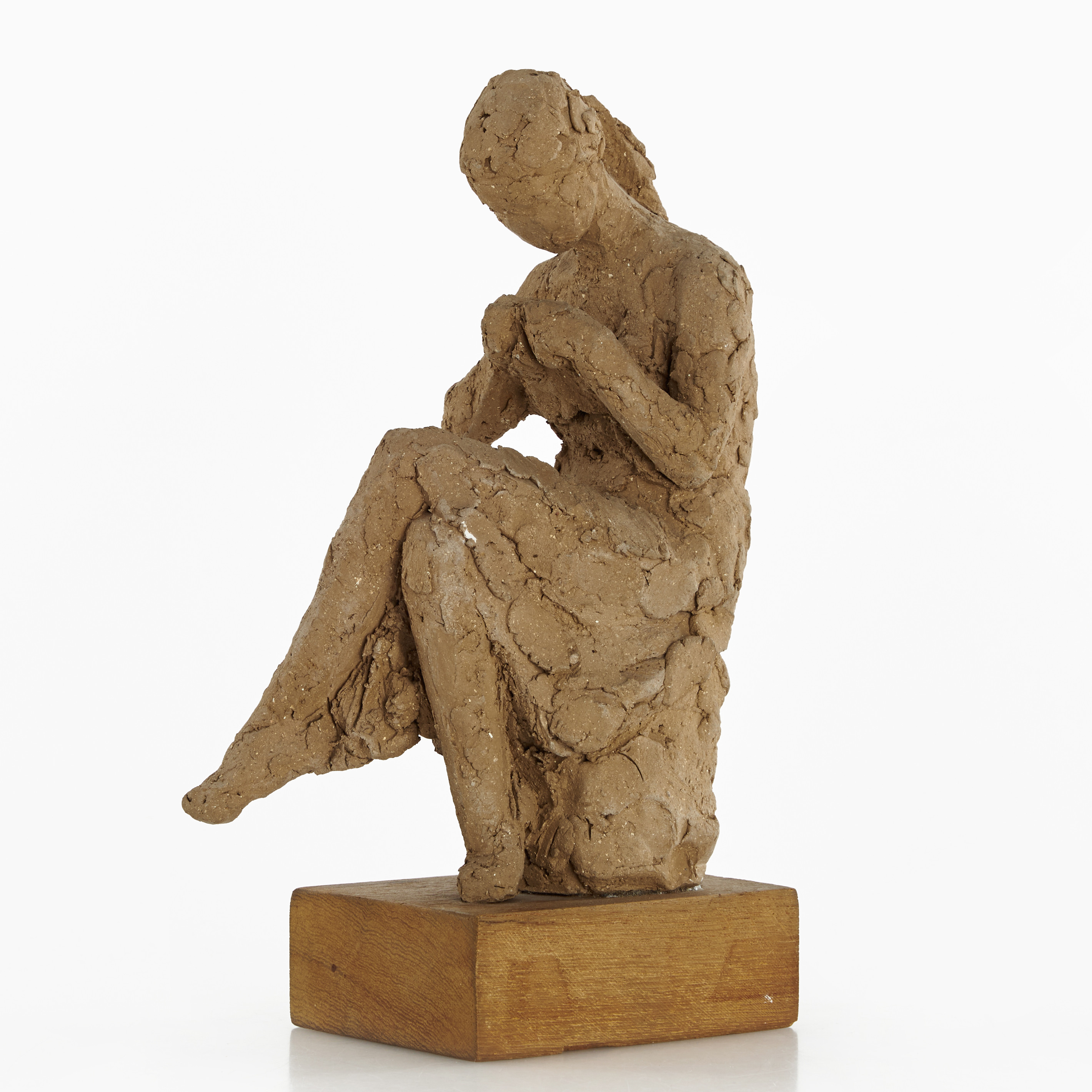 TORSTEN FRIDH (1914-2014). Skulptur, "Strumpstopp", signerad, terrakotta.