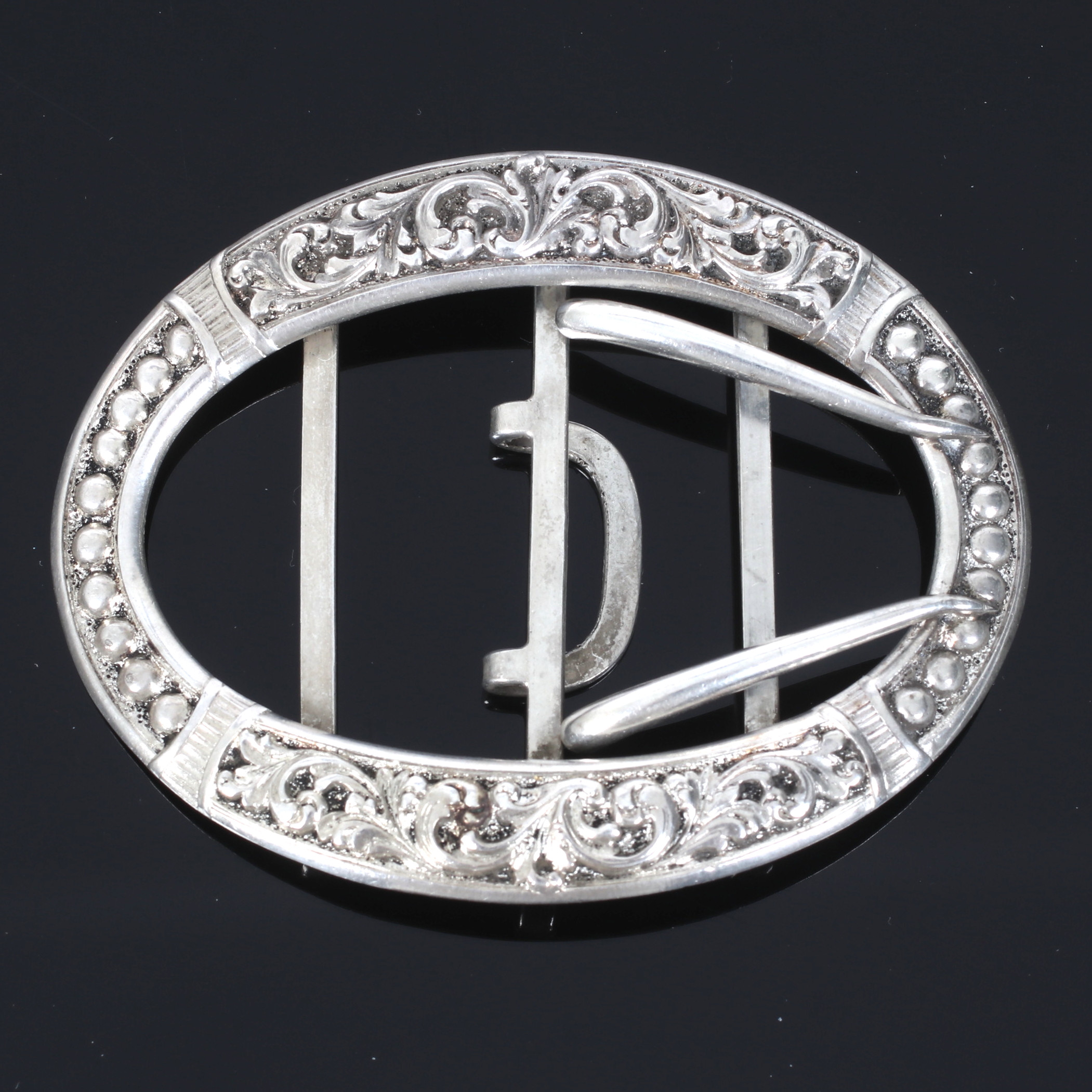 BÄLTESSPÄNNE, silver, Finland, vikt 39 gram.