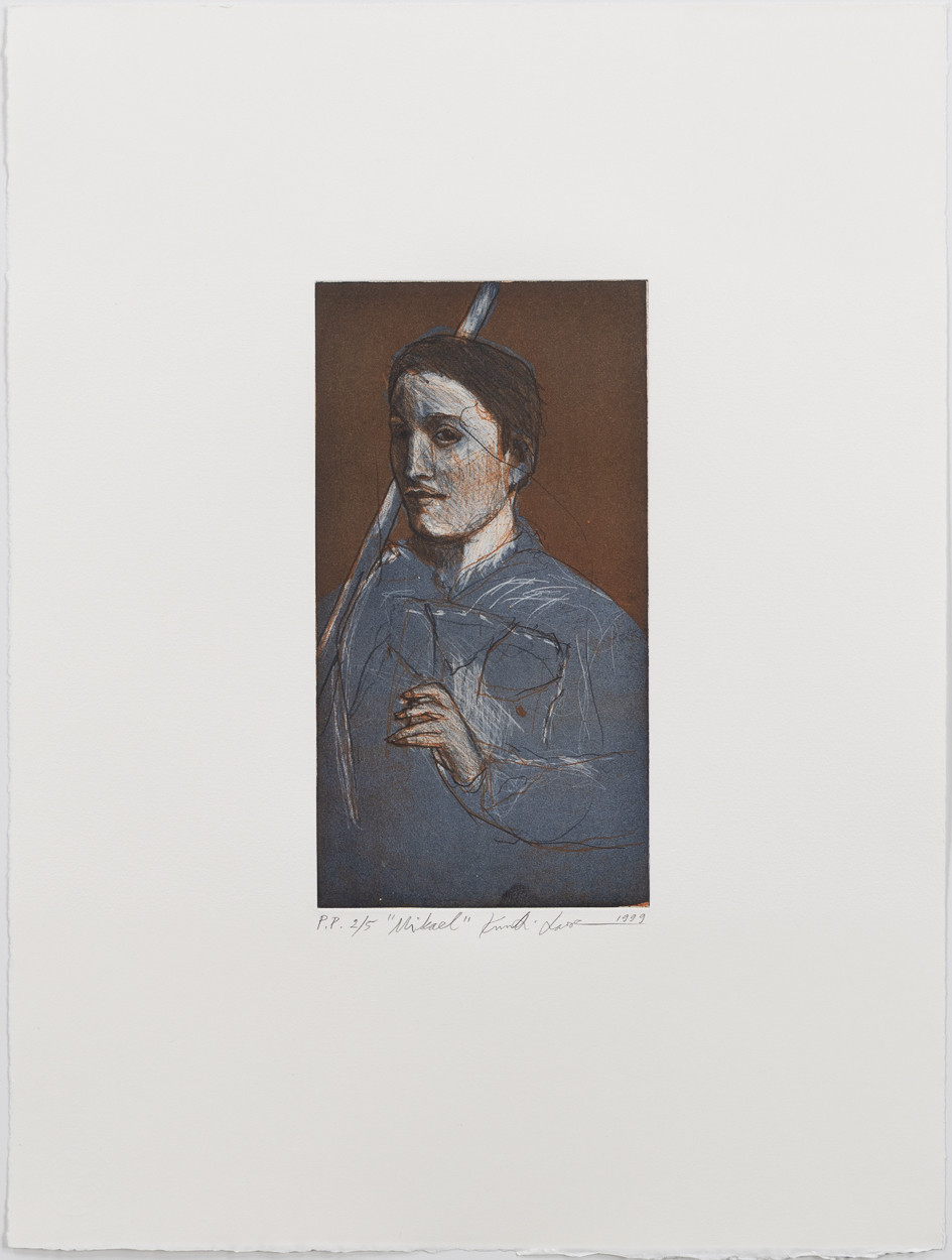 KUUTTI LAVONEN. "Mikael", etsning, oramat blad.