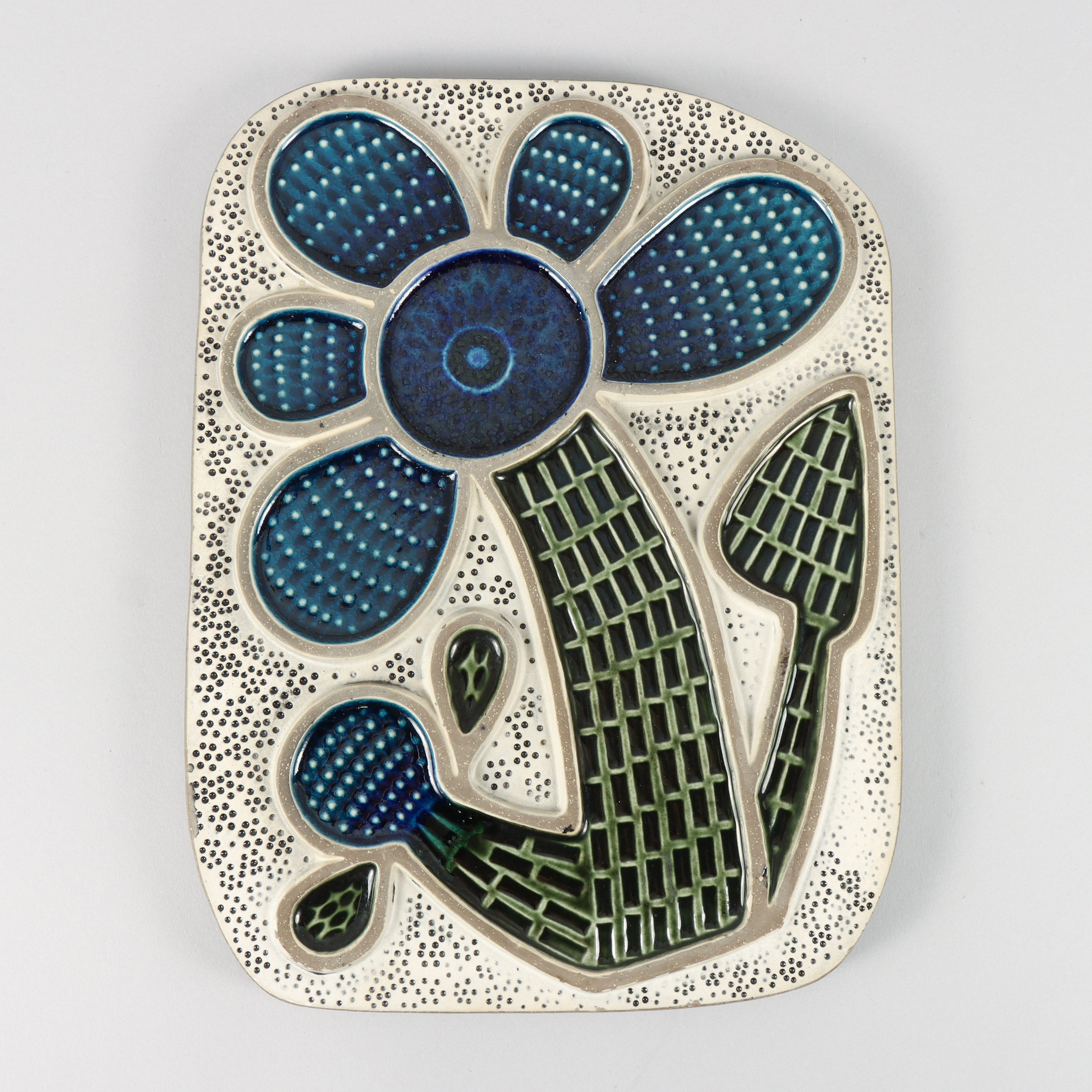 MARI SIMMULSON. Tavla, keramik, Upsala Ekeby.