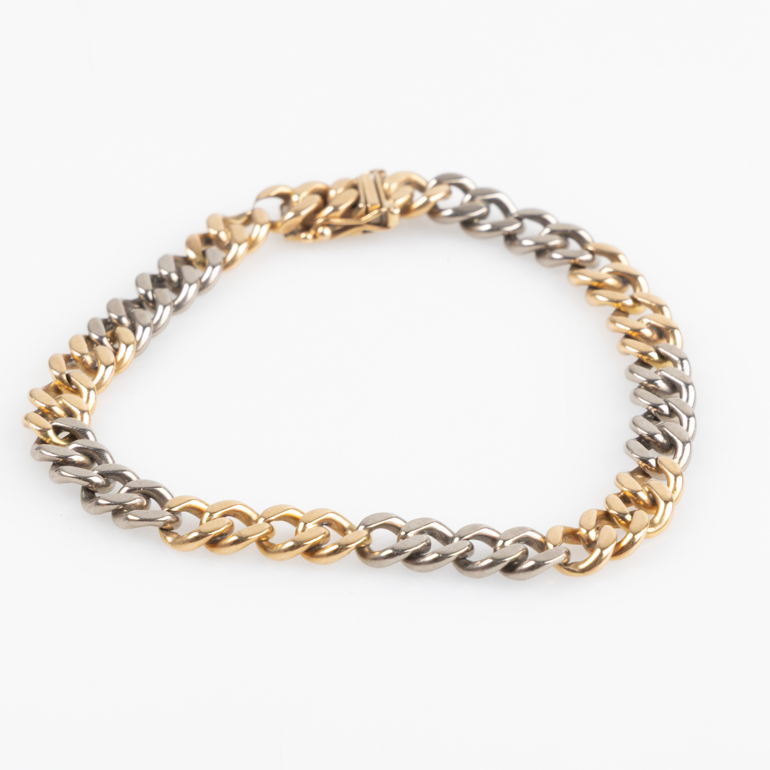 ARMBAND, 18K gult och vitt guld.