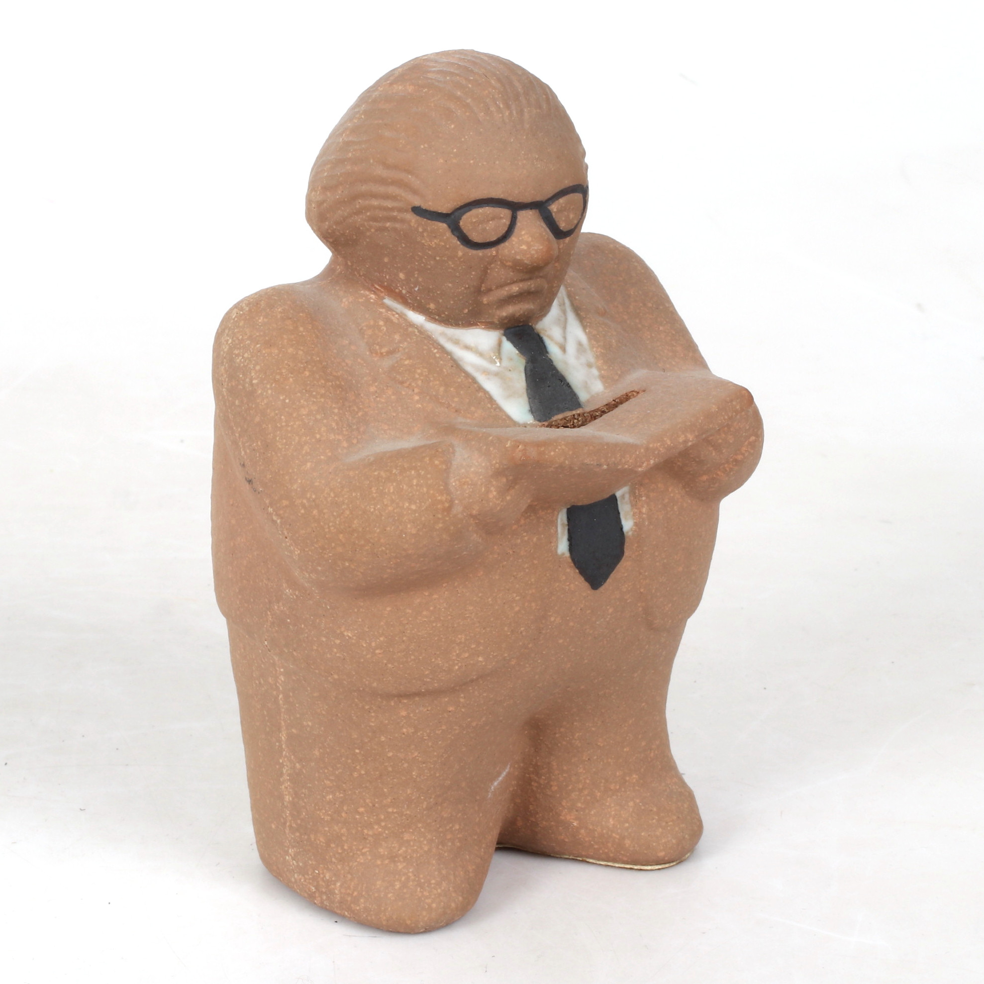 LISA LARSON. Sparbössa, "Gunnar Sträng", stengods, Gustavsberg.