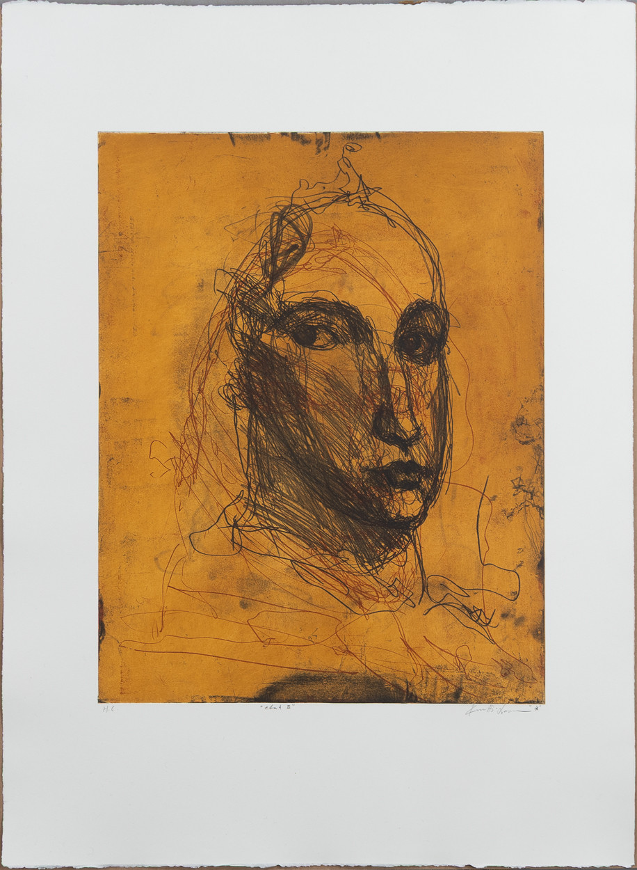 KUUTTI LAVONEN. "Etat II", etsning, oramat blad.