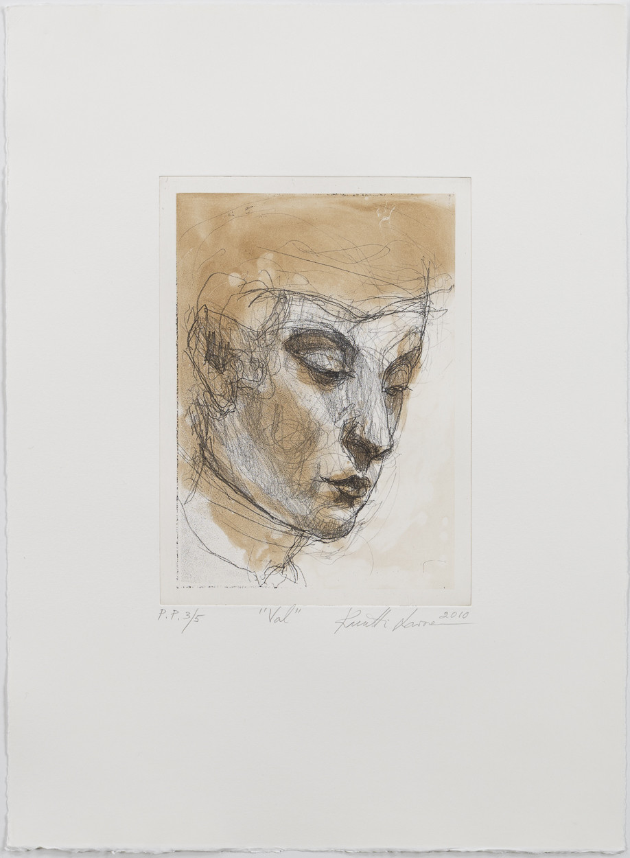 KUUTTI LAVONEN. "Val", etsning, oramat blad.