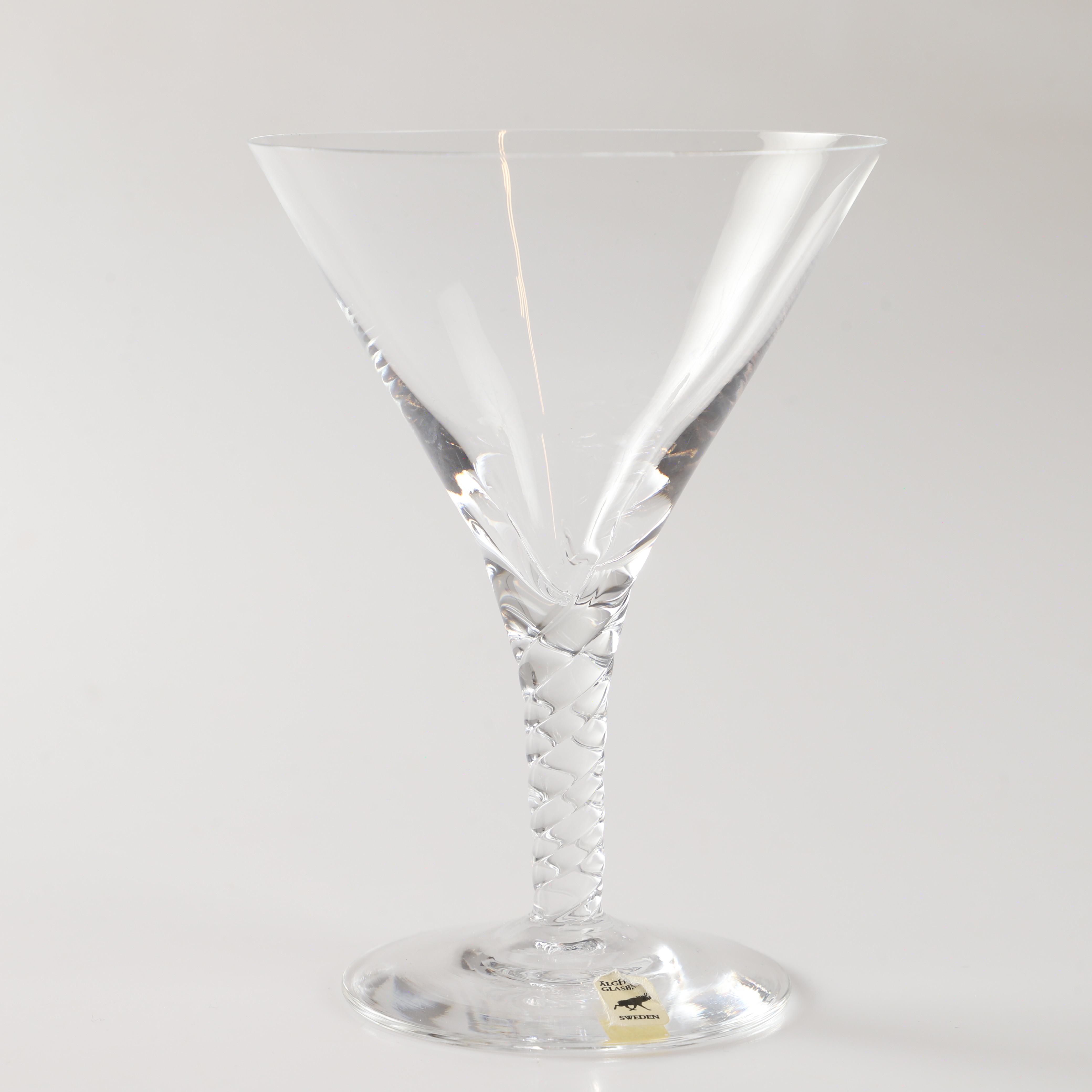 ROLF SINNERMARK. Cocktailglas, 10 stycken, "Twist", Älghults glasbruk.