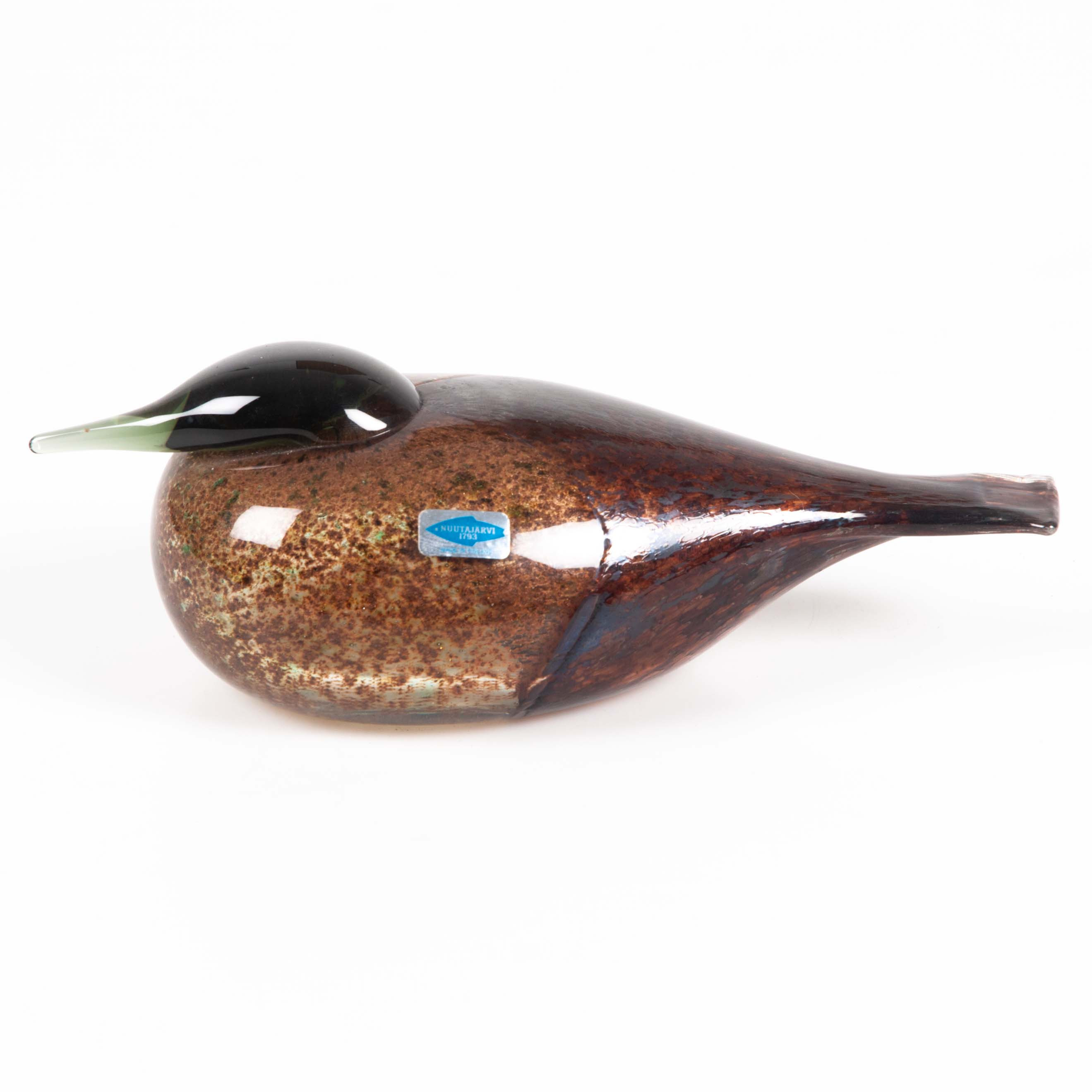 OIVA TOIKKA. FÅGEL, glas, signerad O. Toikka Nuutajärvi.