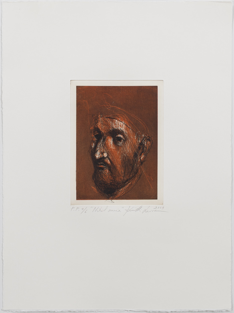 KUUTTI LAVONEN. "Nihil Omnia", etsning, oramat blad.