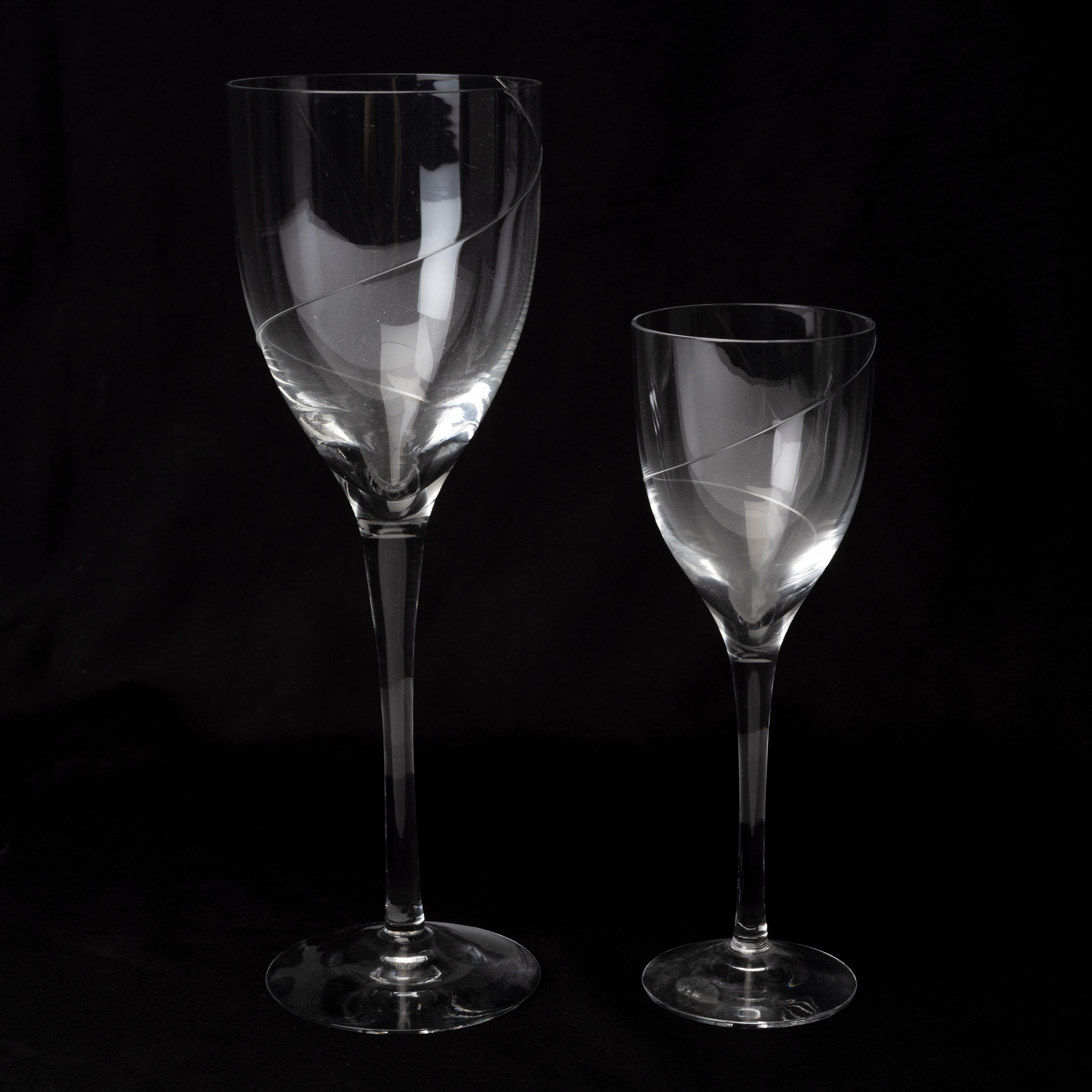 ANNA EHRNER. Glas, 20 delar, "Line", Kosta Boda.