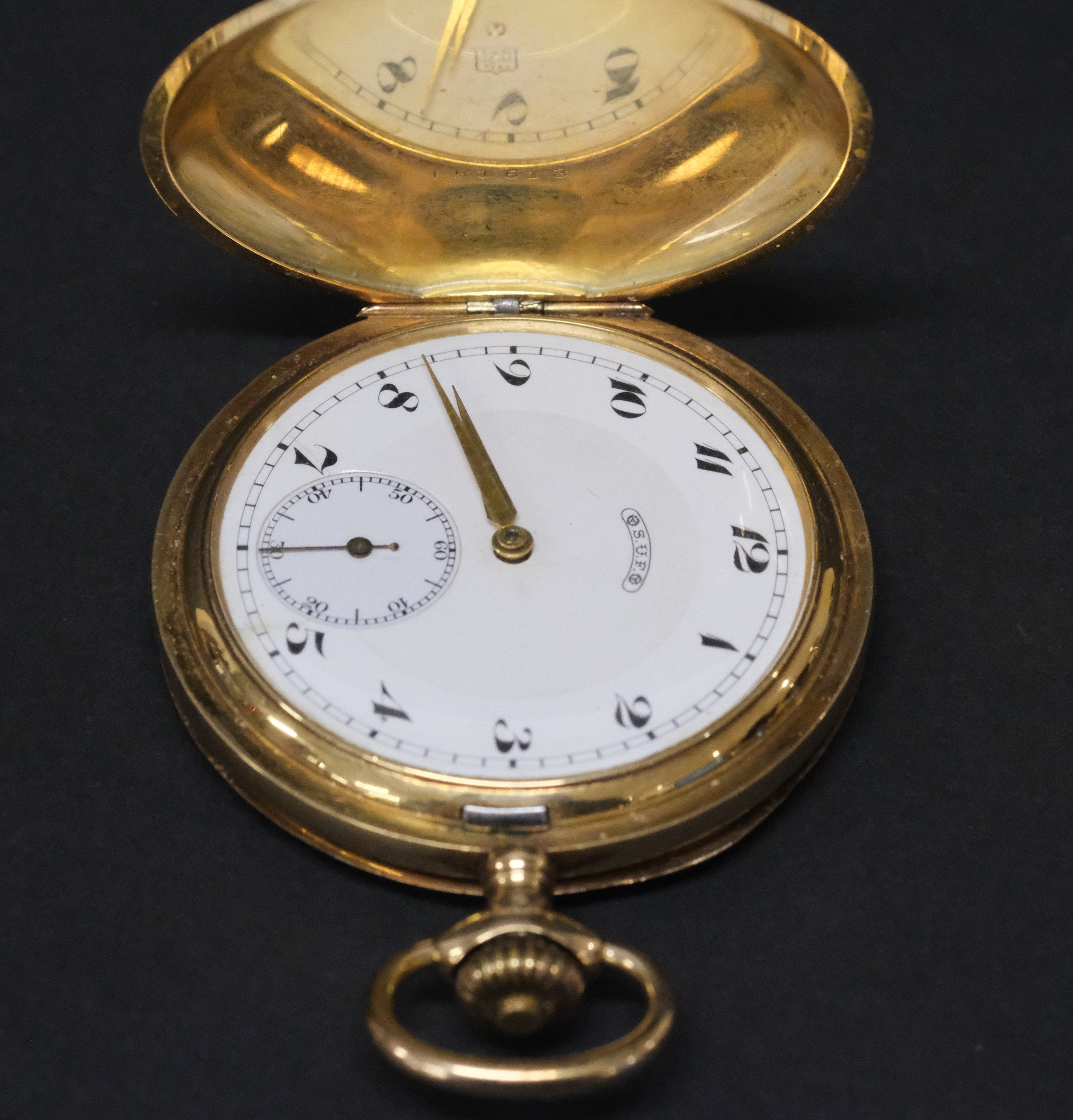 FICKUR S.K. SAVONETT. 14K GULD. SVERIGES URMAKARFÖRBUND.