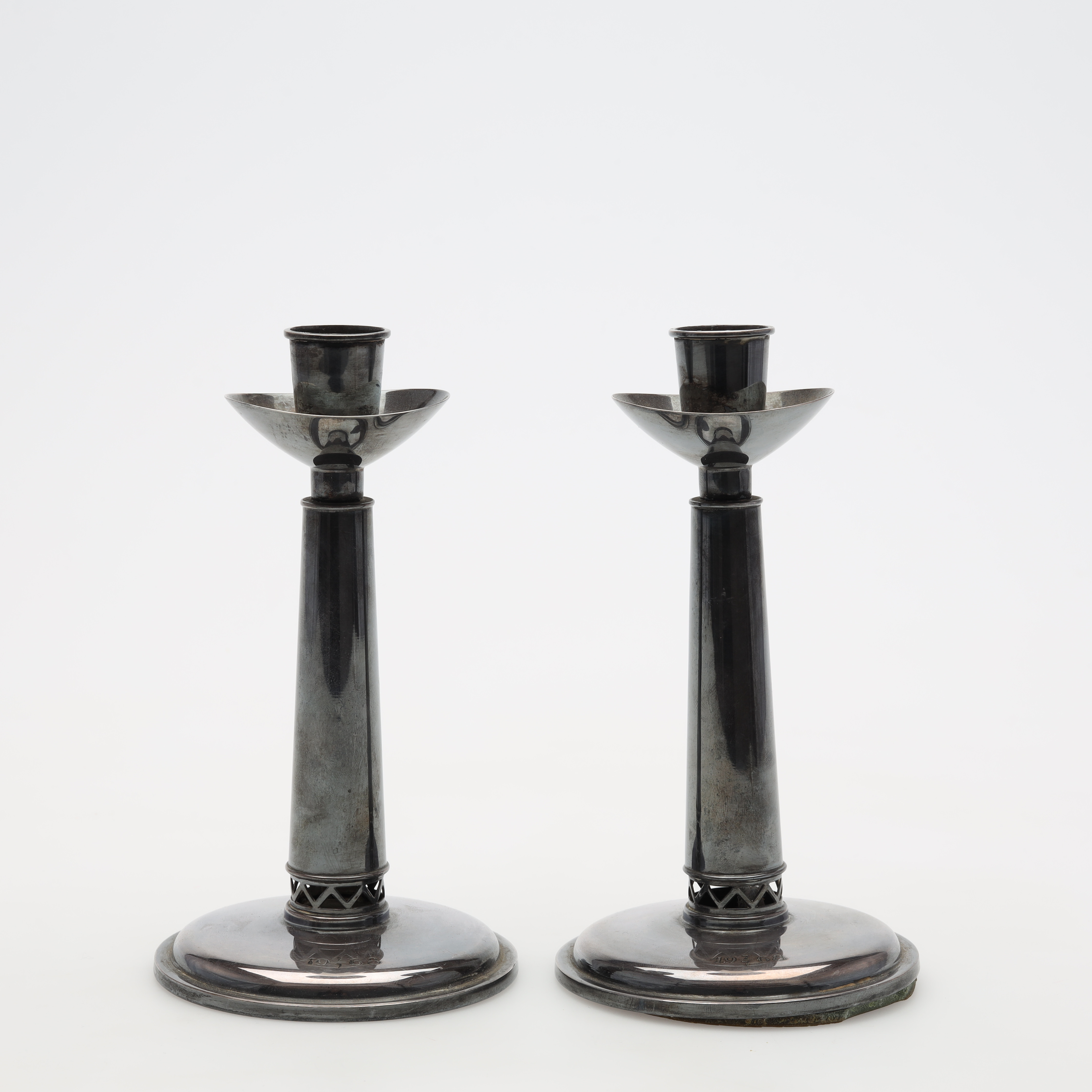 LJUSSTAKAR par, silver bruttovikt ca 316 gram.