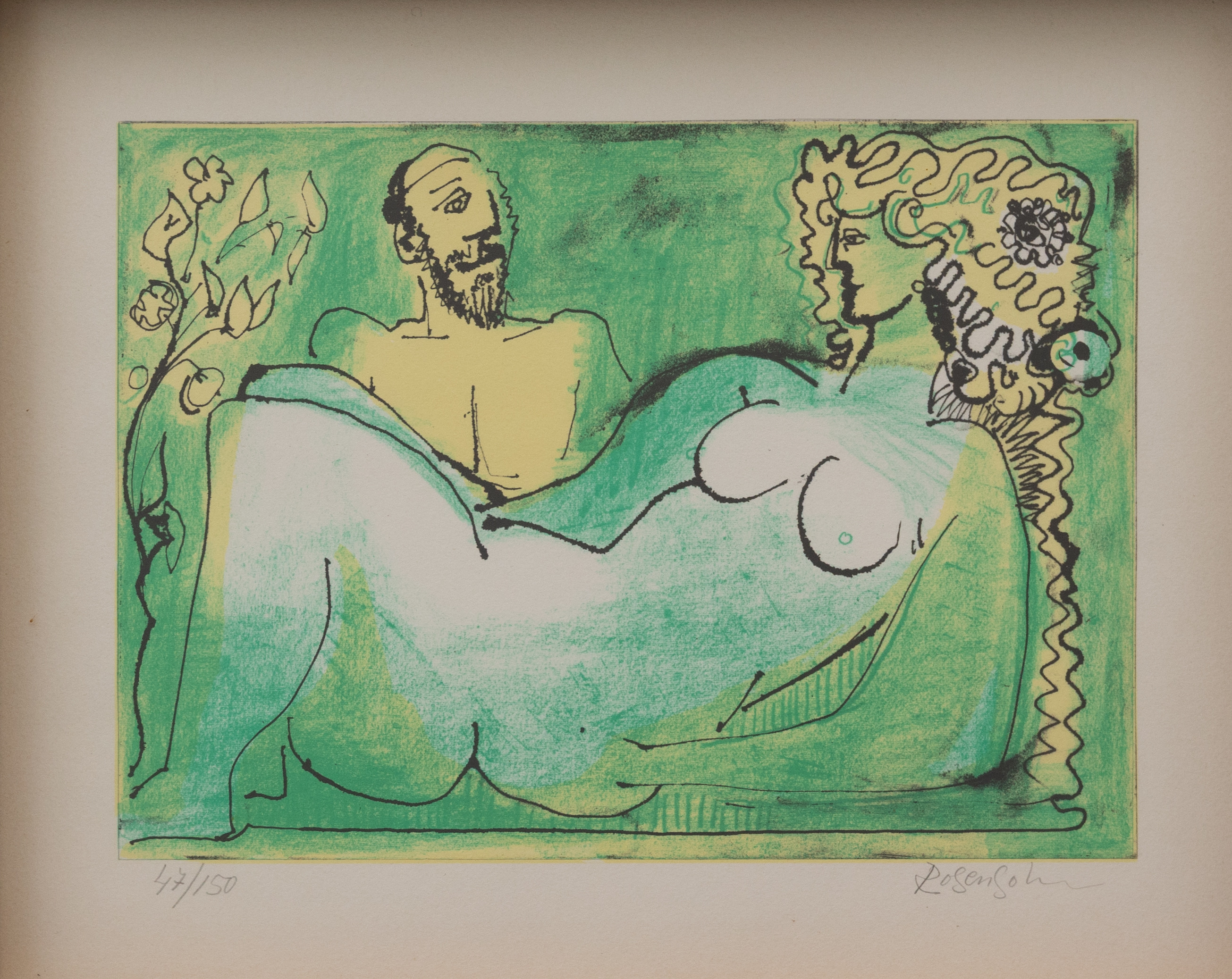 LENNART ROSENSOHN. Paret, litografi nr 47/150, signerad.