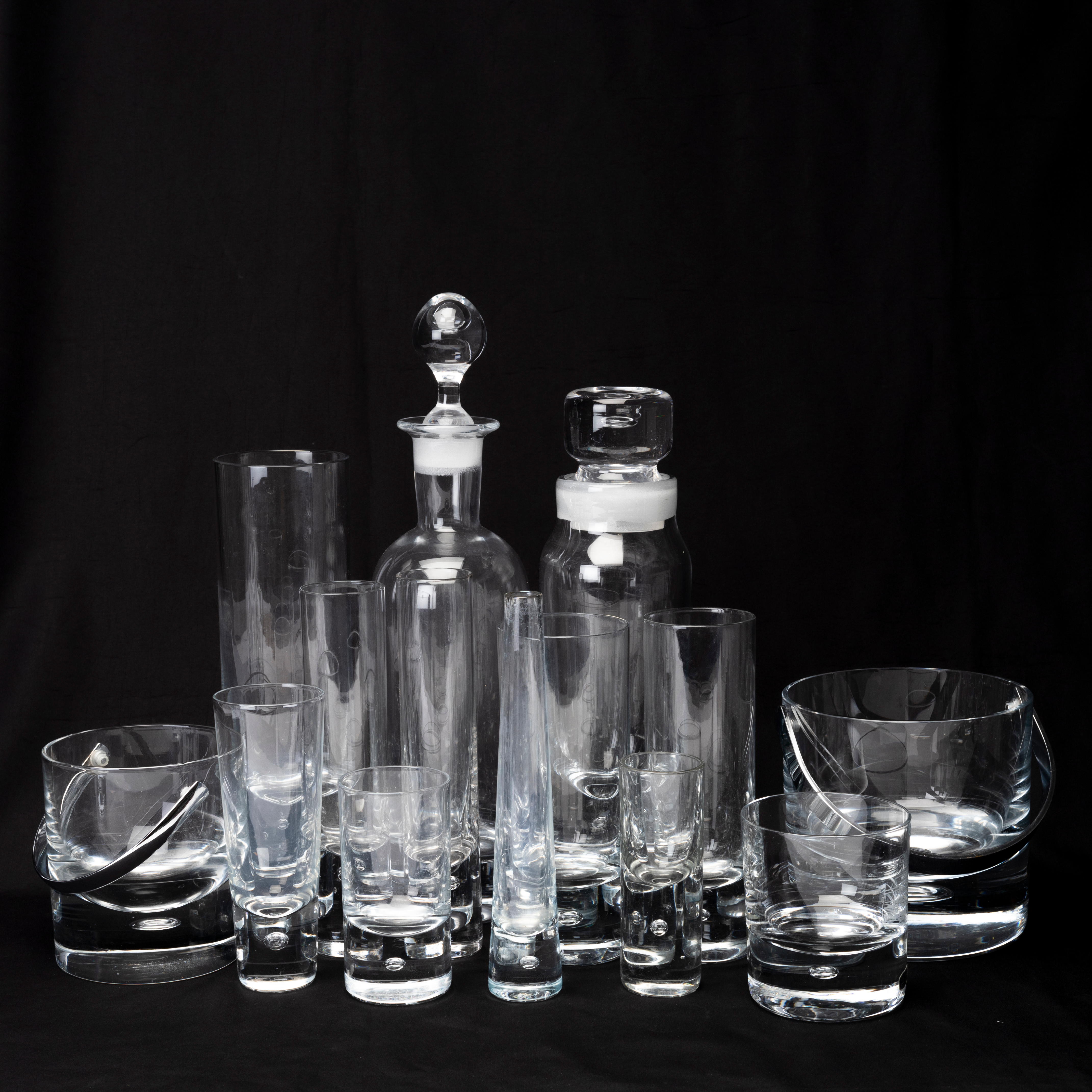 WALTER HICKMAN. GLASSERVIS, 52 delar, "Pippi", Kosta, 1900-talets andra hälft.