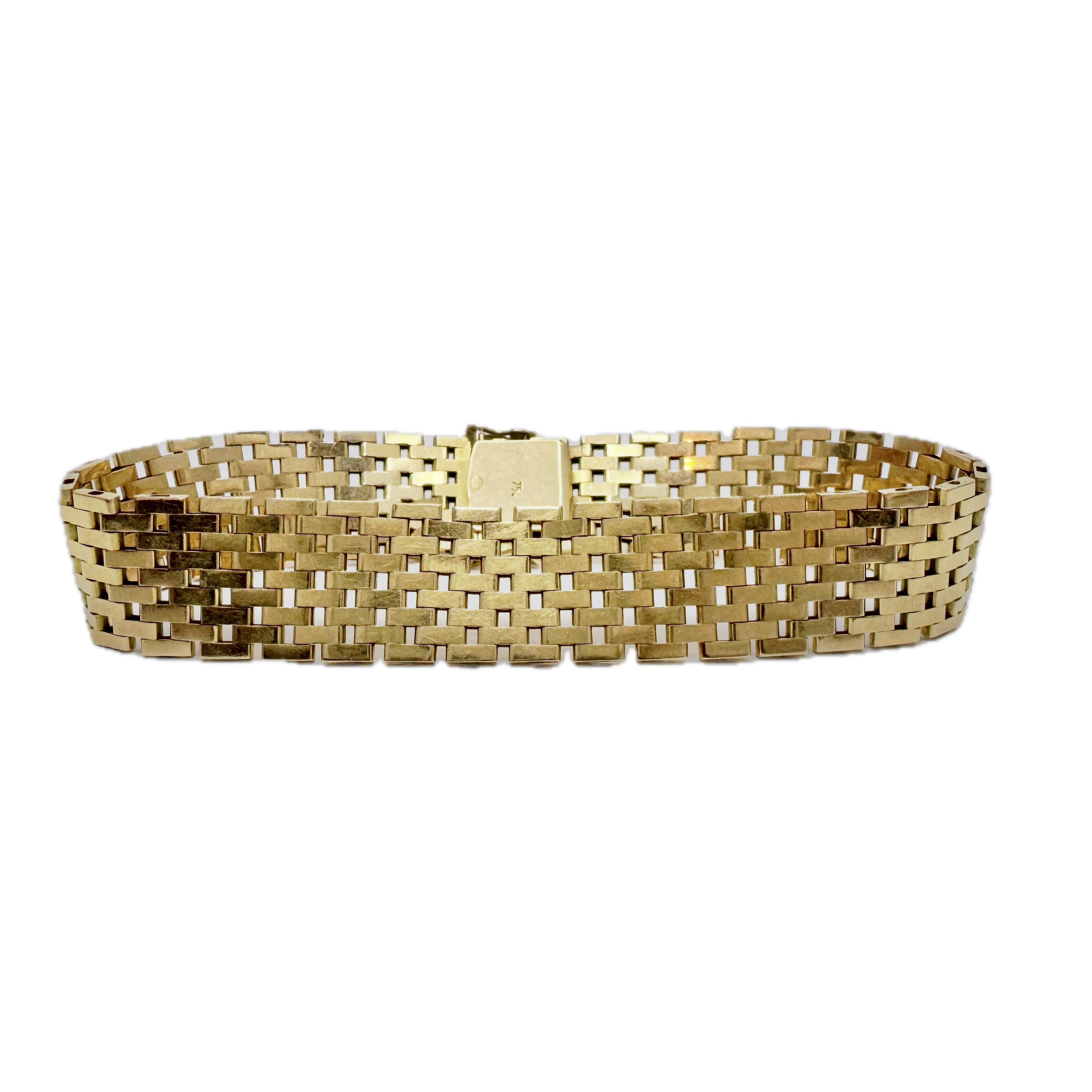 Armband. 18k Guld. Korridorlänk. 1960-70-tal.