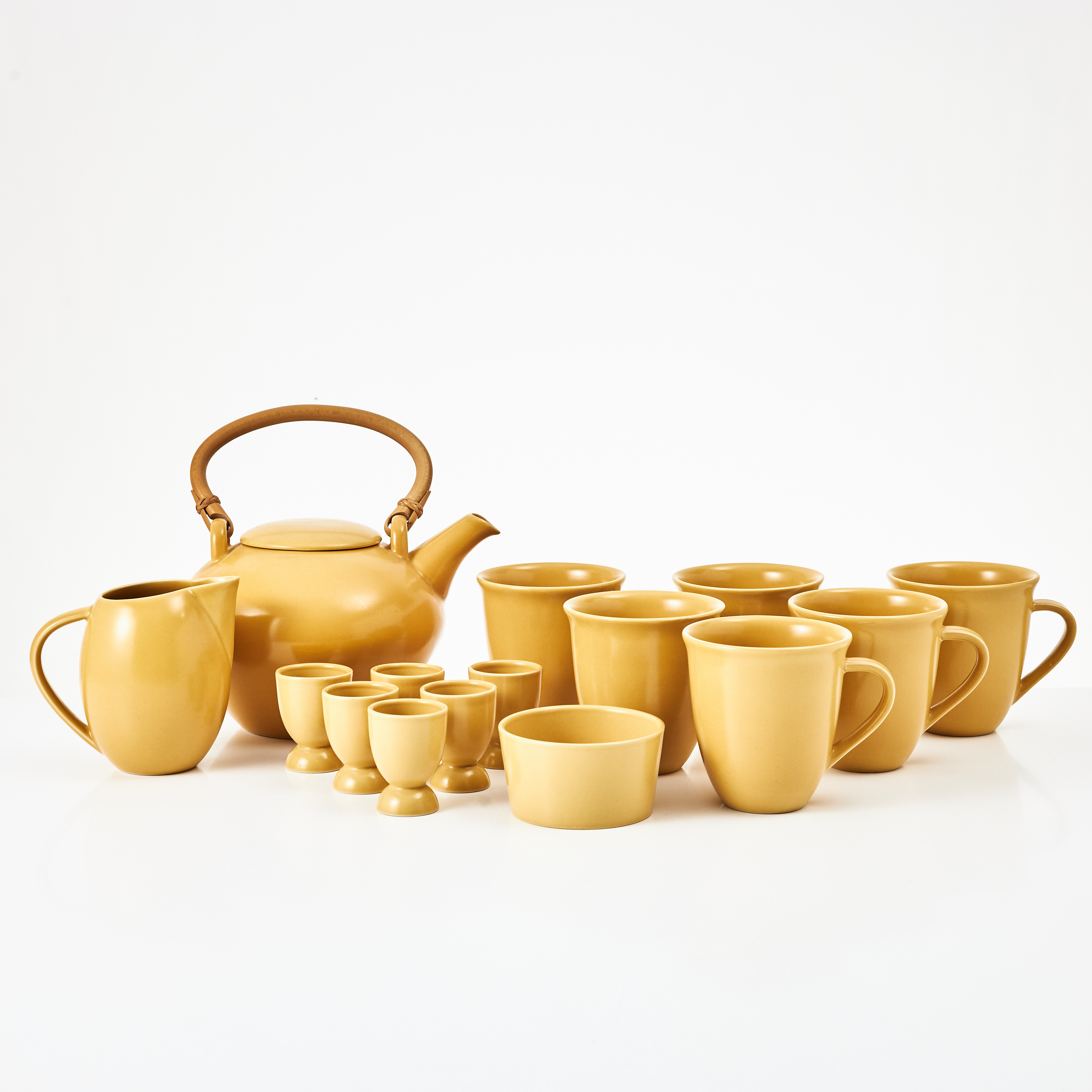 ÅSA WESTERHULT, EVA HANNER, MARIE-LOUISE HELLGREN. teservisdelar, 15 st, Höganäs, Sverige.