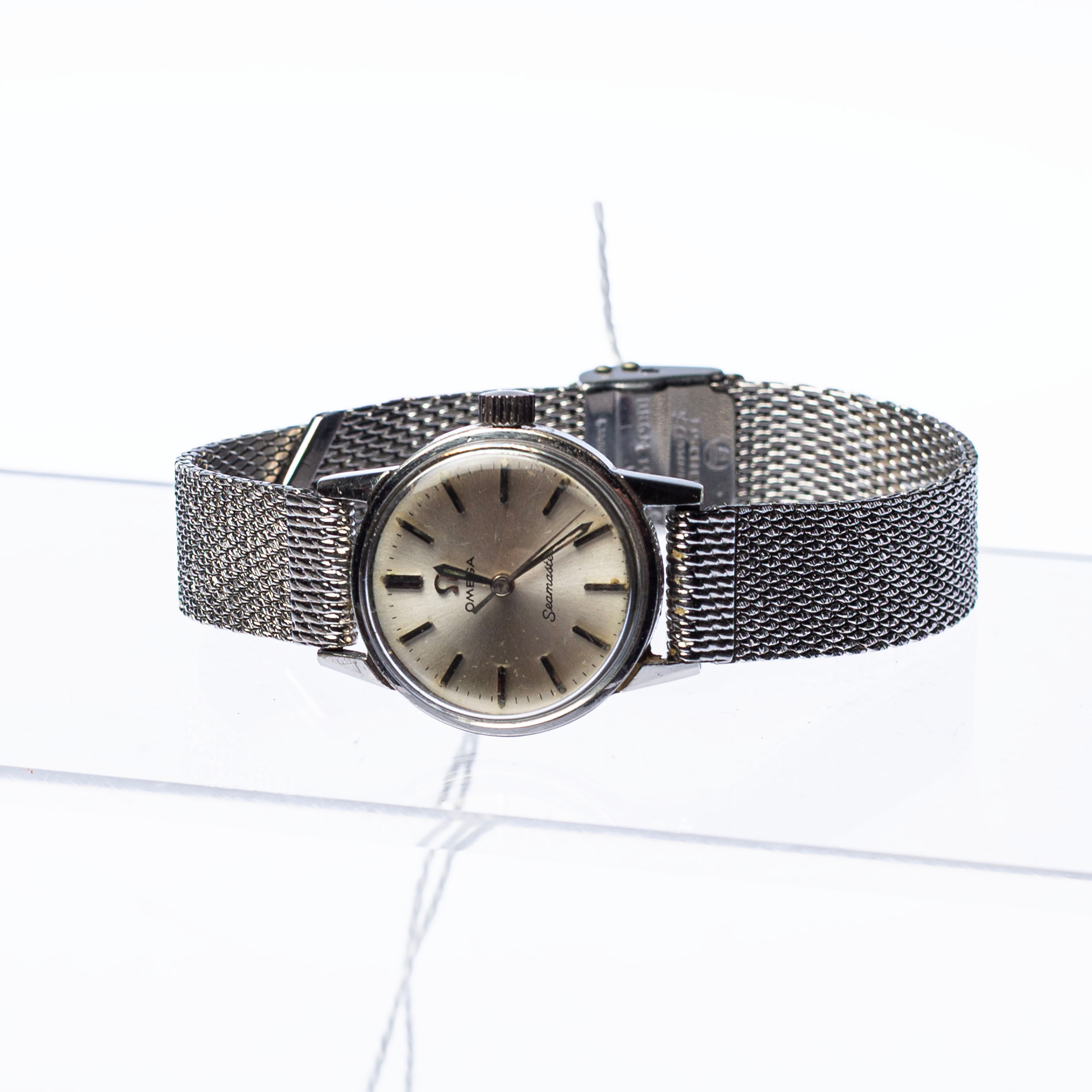 OMEGA SEAMASTER, damarmbandsur, stål, manuellt, omkring 1900-talets mitt.