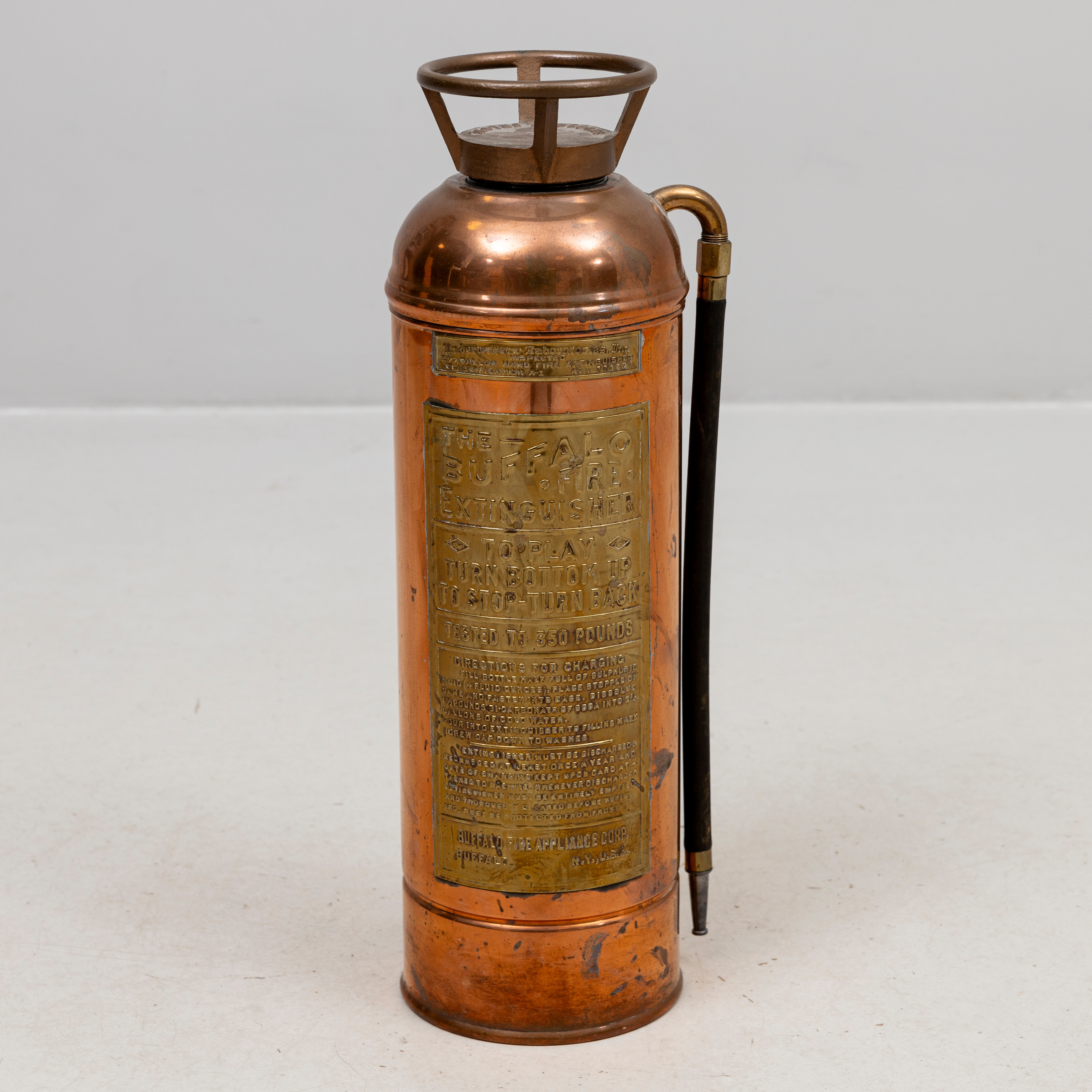 BRANDSLÄCKARE. koppar/mässing, The Buffalo Fire, USA.