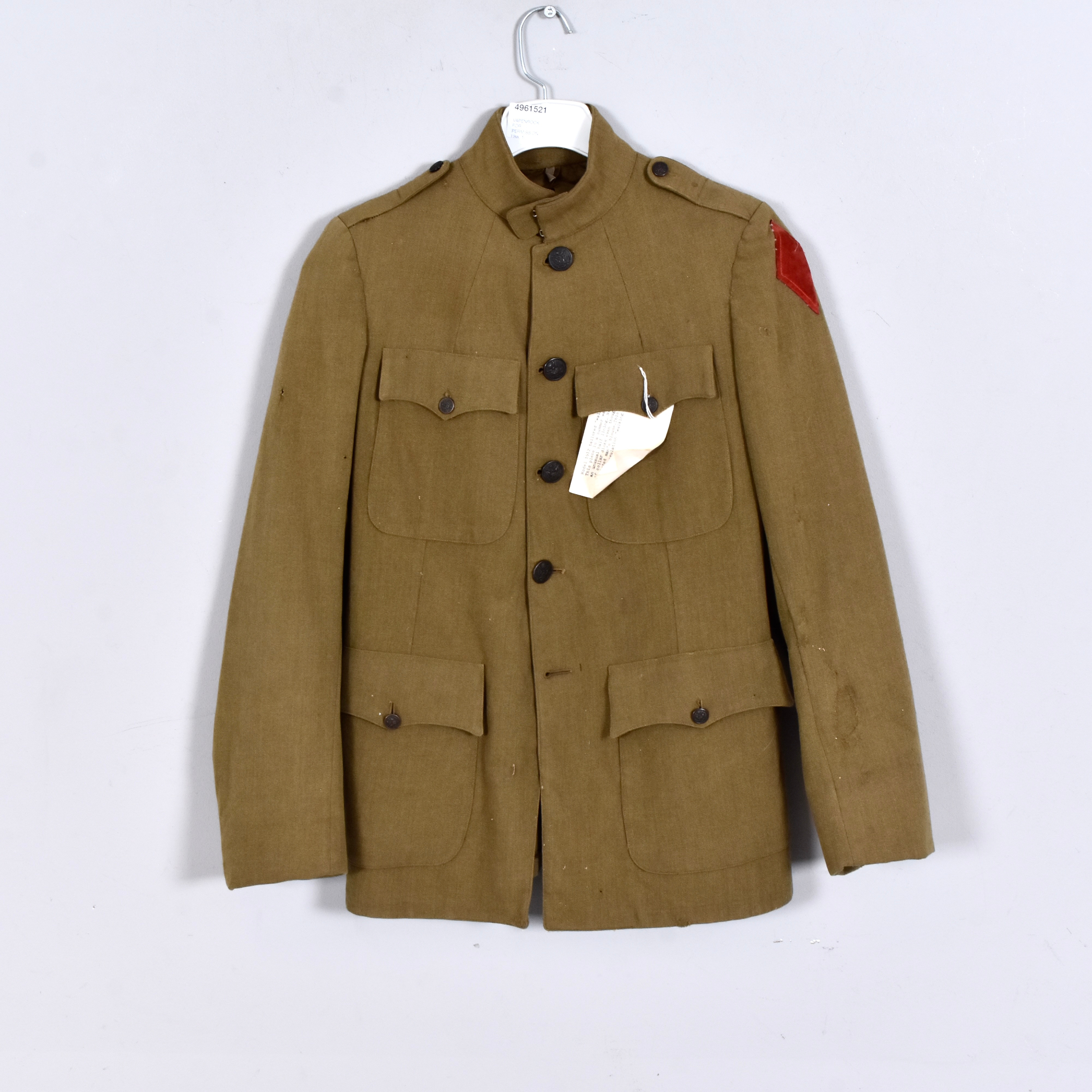 VAPENROCK FÖR PERMISSION, Usa, 1-Världskriget, M/191, 5 Iinfanteridivisionen.