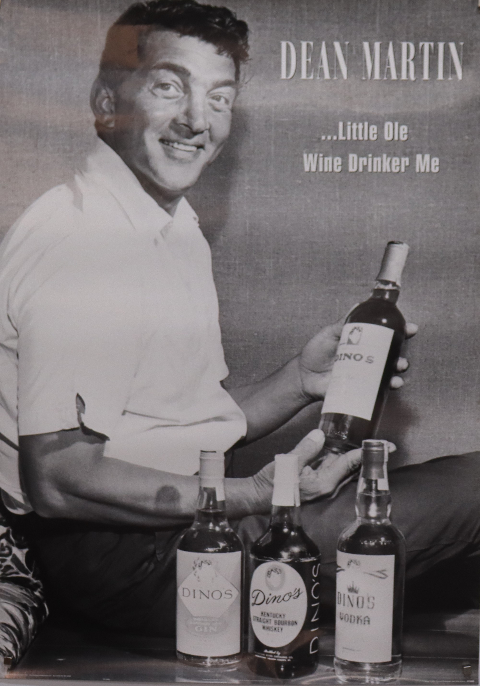 REKLAMAFFISCH, Dean Martin (Rat Pack), "...Little Ole Wine Drinker Me".