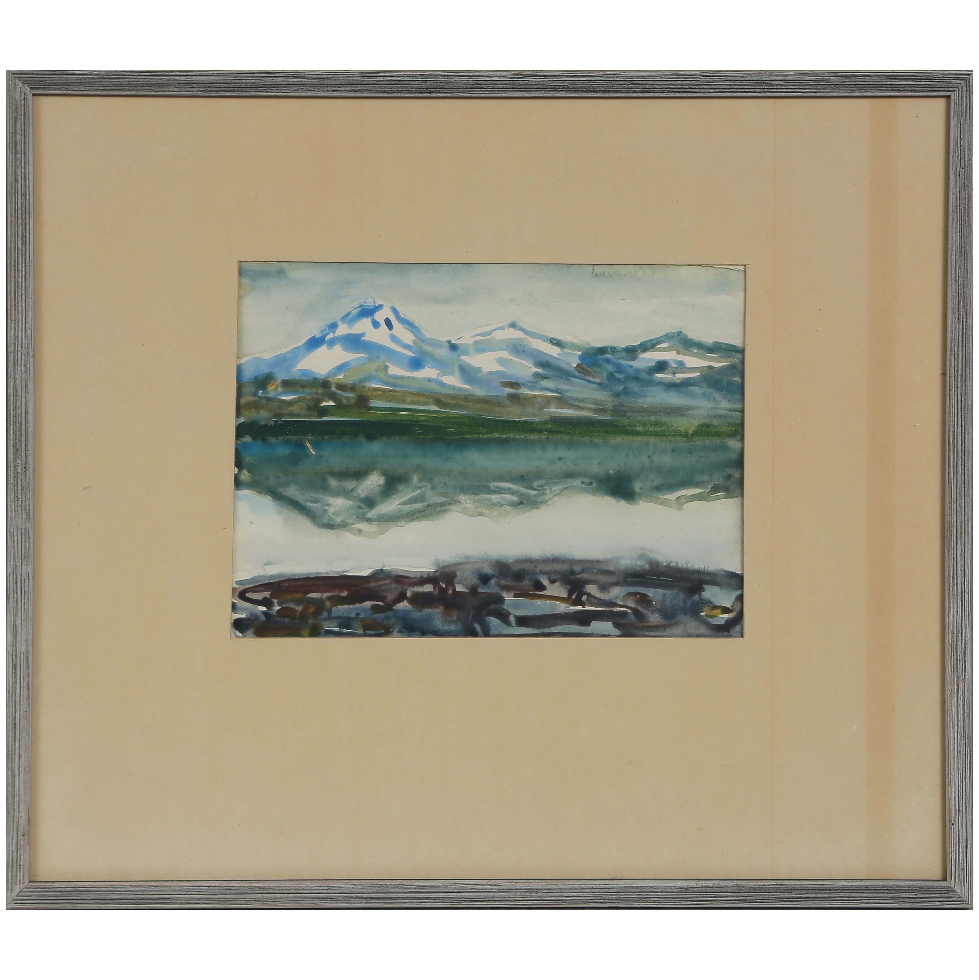 OKÄND KONSTNÄR, AKVARELL, INGLASAD.