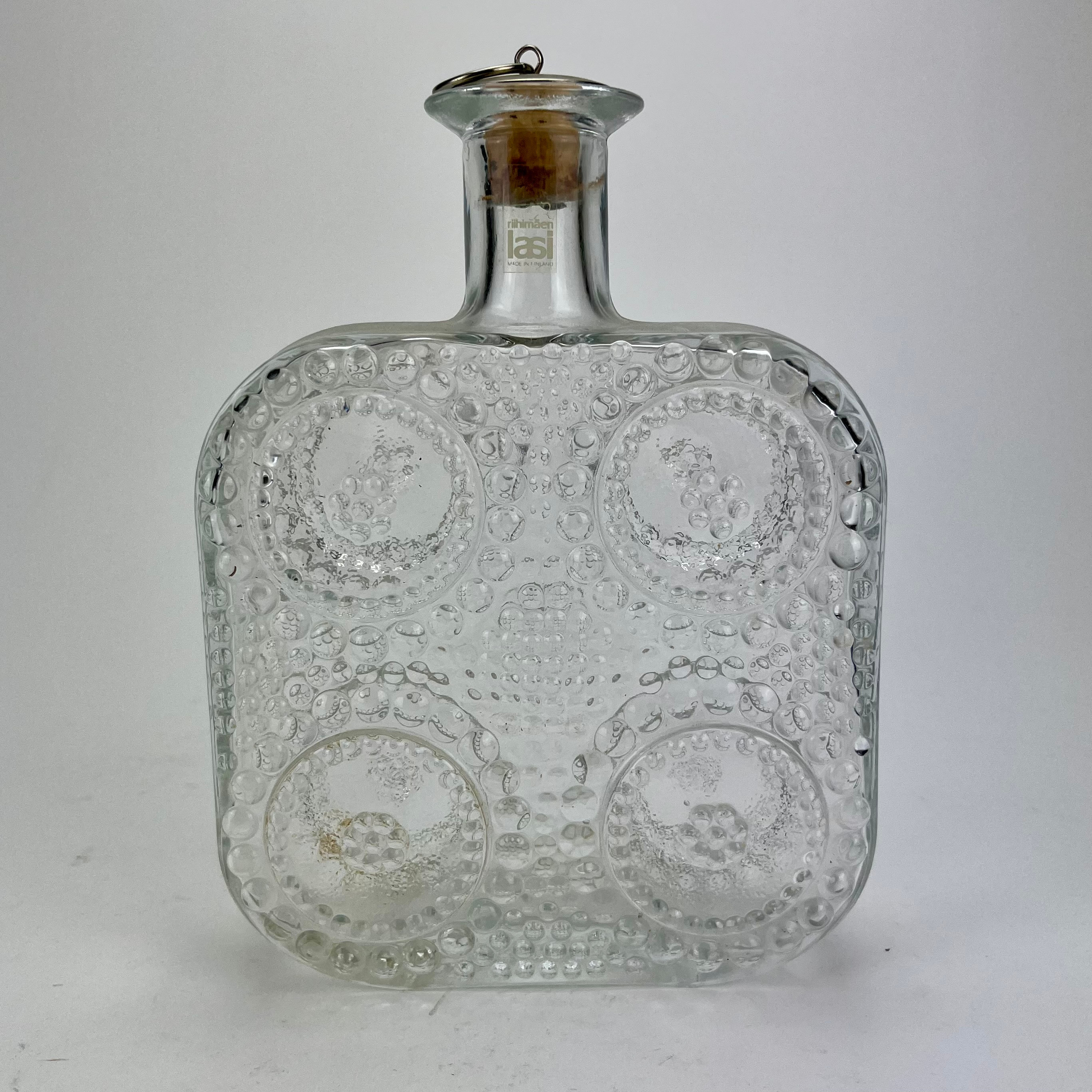 NANNY STILL. Flaska, glas, "Grapponia", Riihimäen Lasi, Finland.