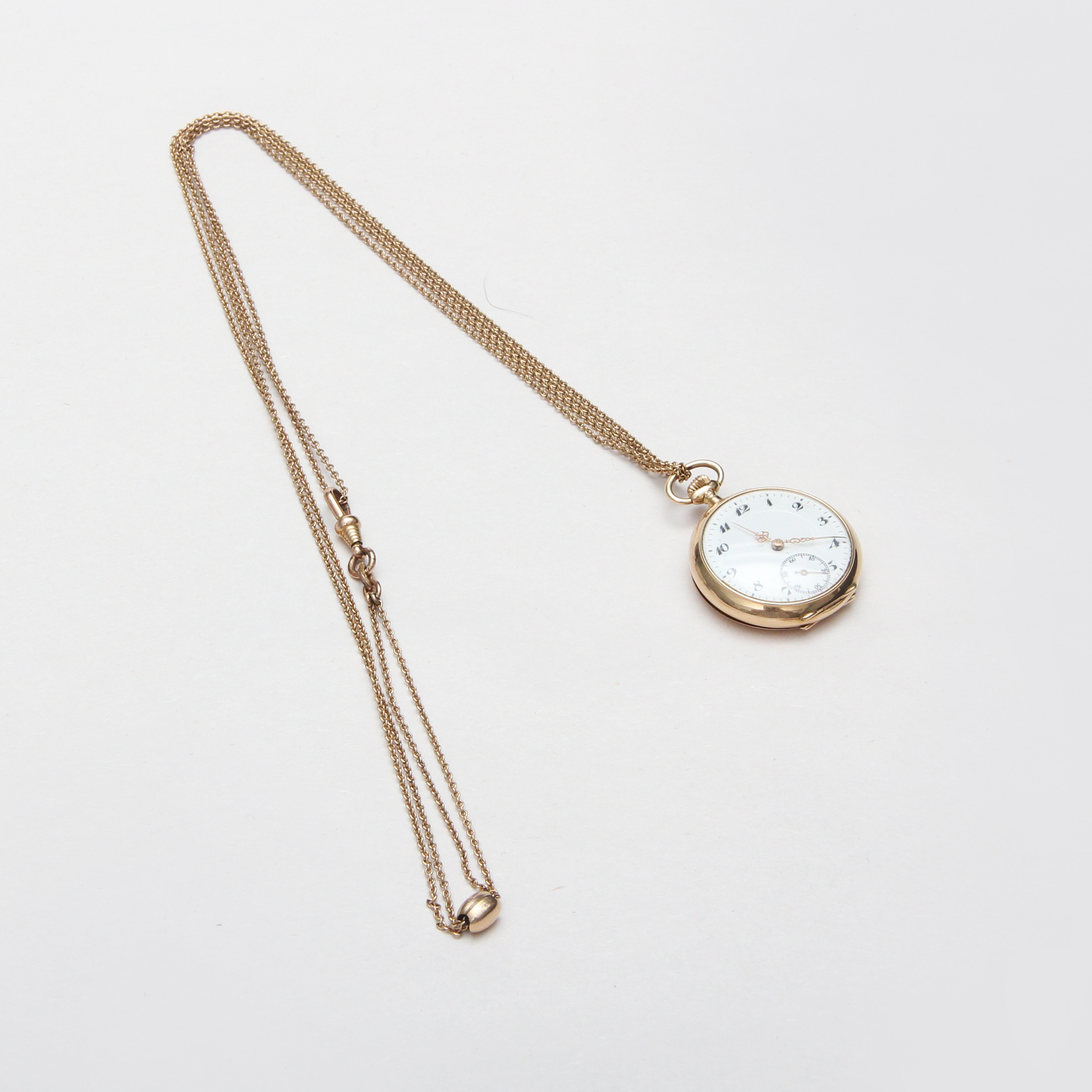 DAMARMBANDSUR, 14 K, guld i boetten. Kedjan ej guld.