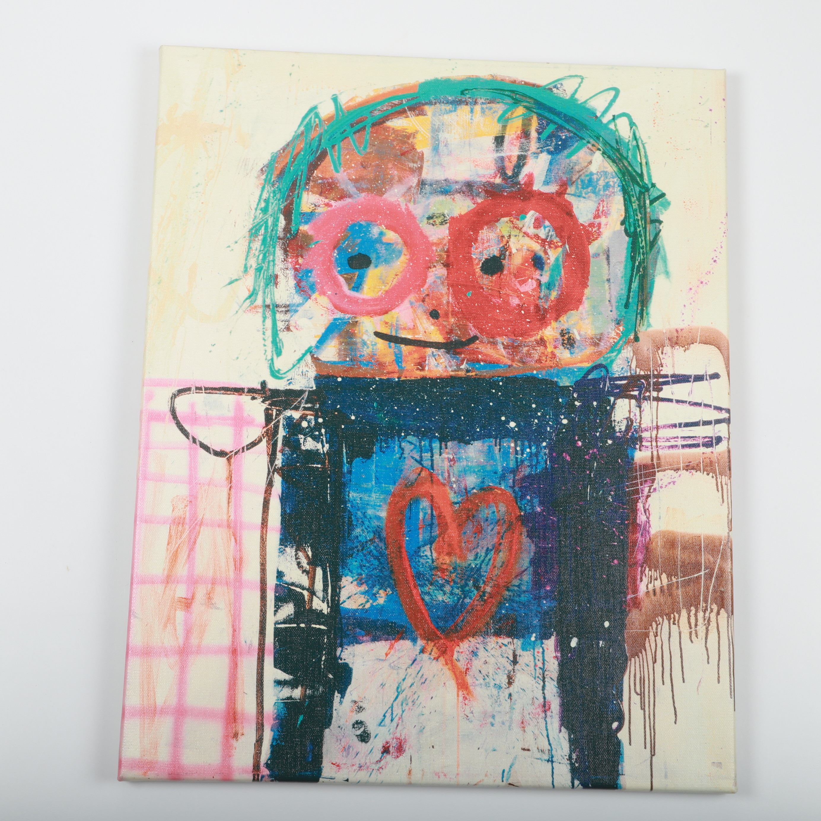 POUL PAVA 1967. Figurkomposition, tryck på kanvas, 2000-tal.