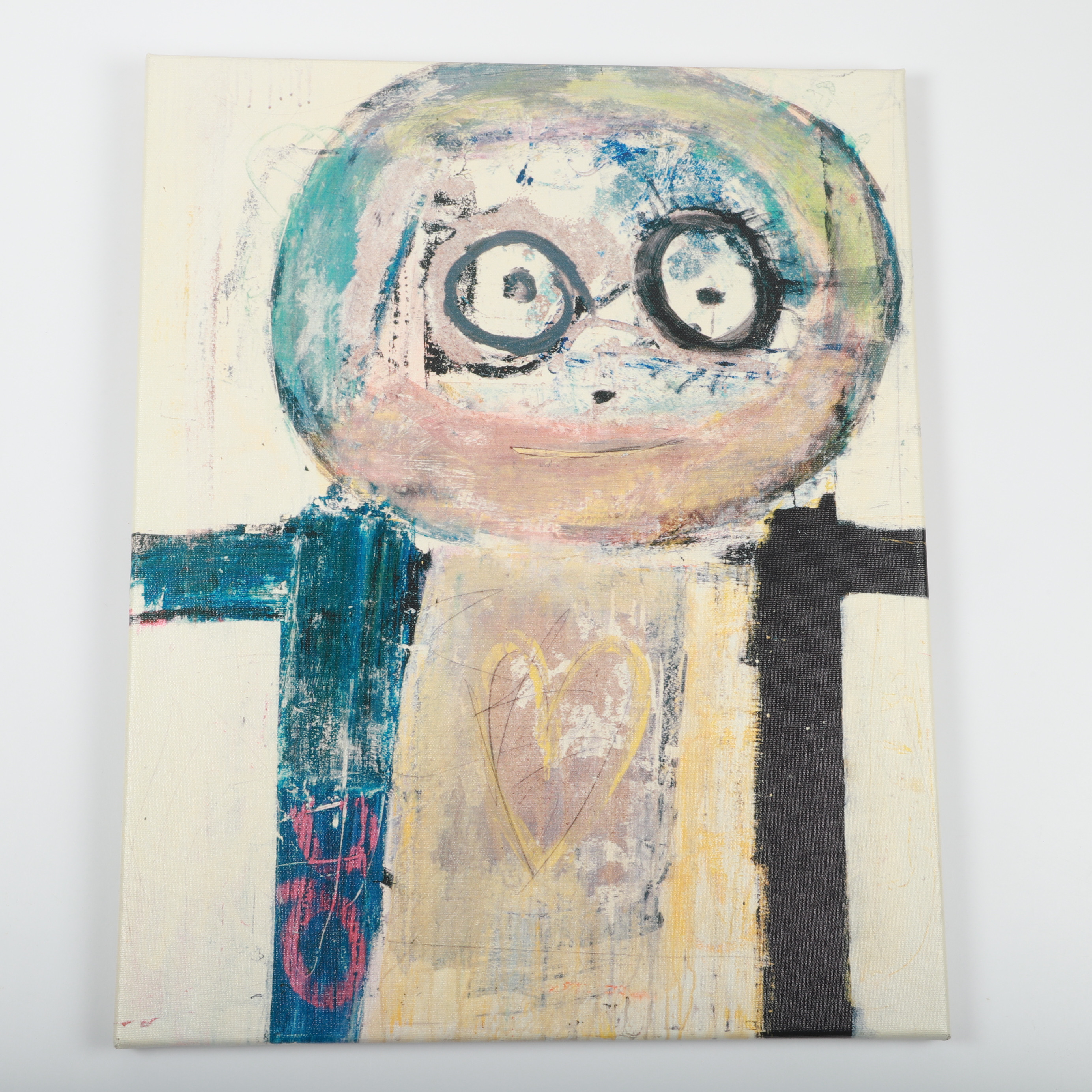 POUL PAVA 1967. Figurkomposition, tryck på kanvas, 2000-tal.