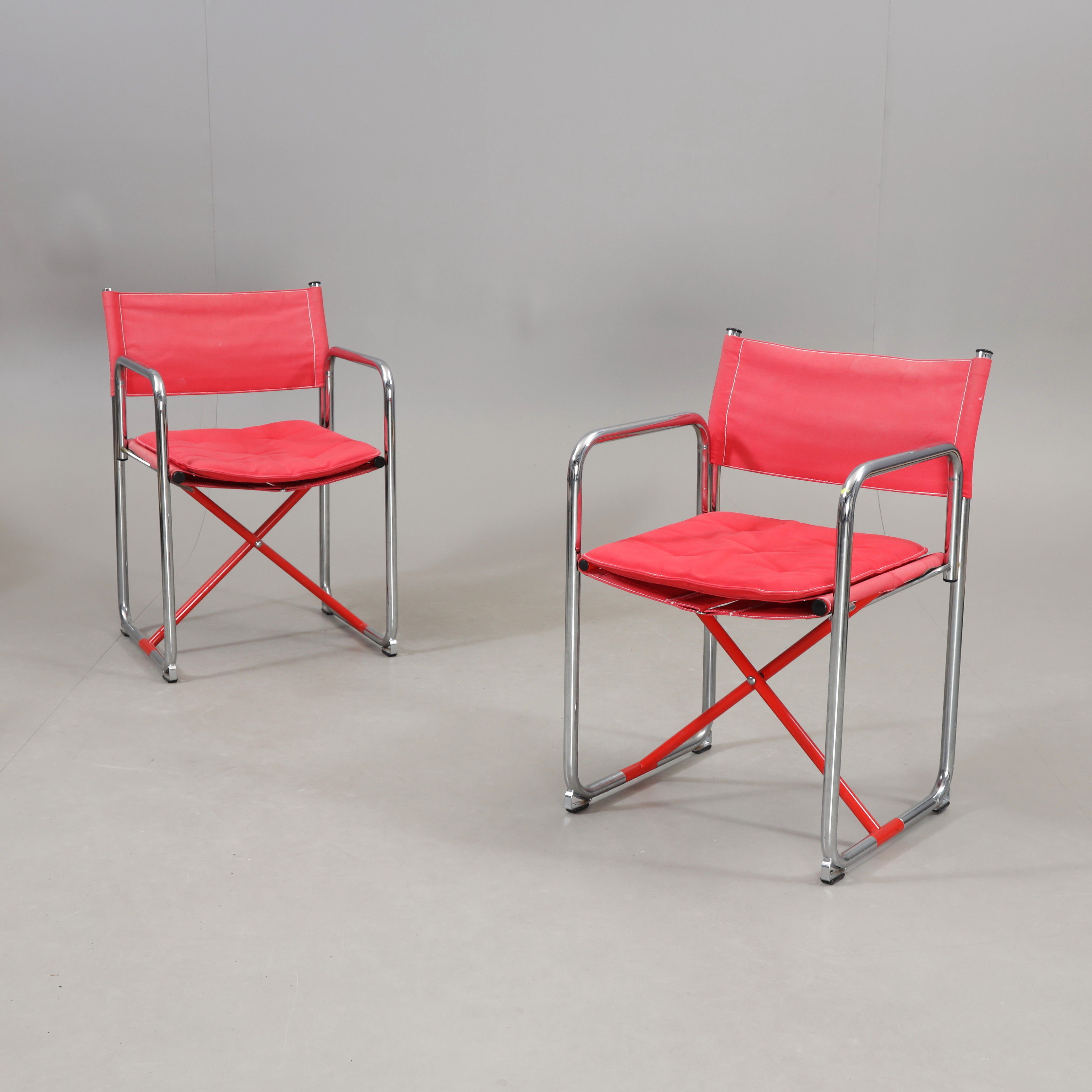 BÖRGE LINDAU & BO LINDEKRANTZ. Regissörsstolar, ett par, "X75-2", Lammhults.