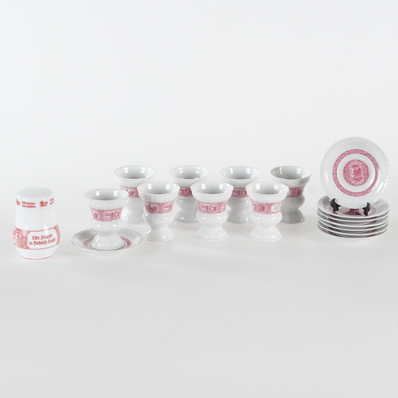 KAFFESERVIS. För Rüdesheimer Kaffee, Heinrich, Tyskland. 17 delar.