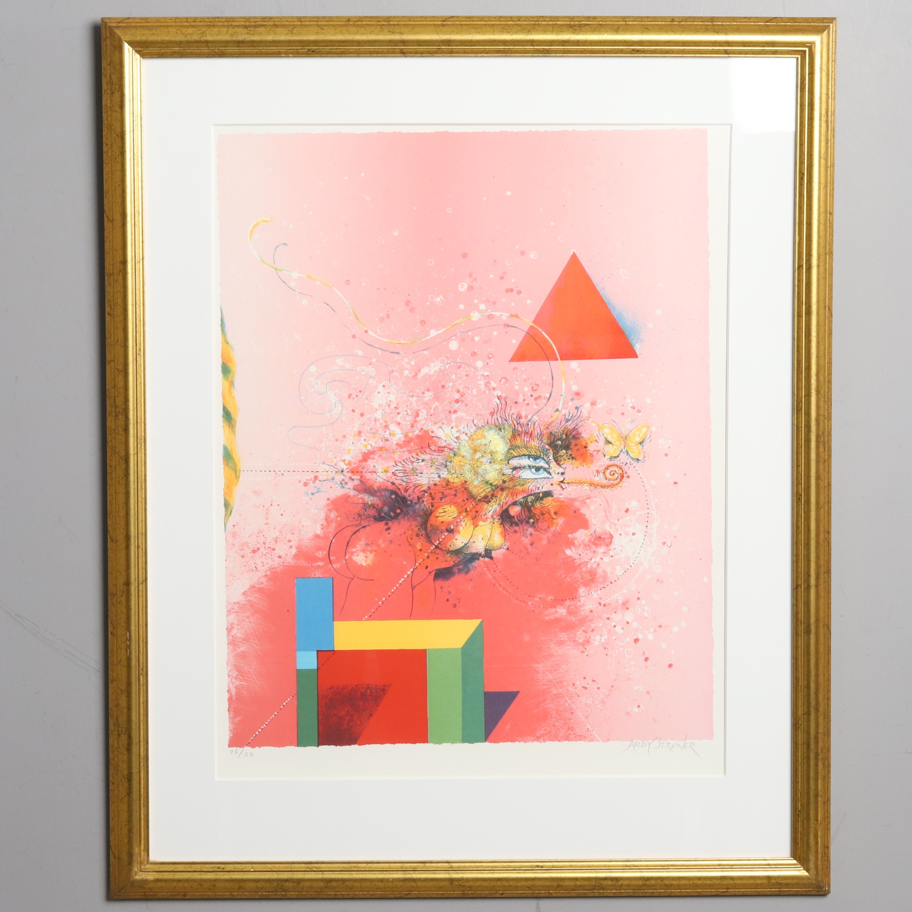 ARDY STRÜWER. Litografi, No. 16/50, signerad.