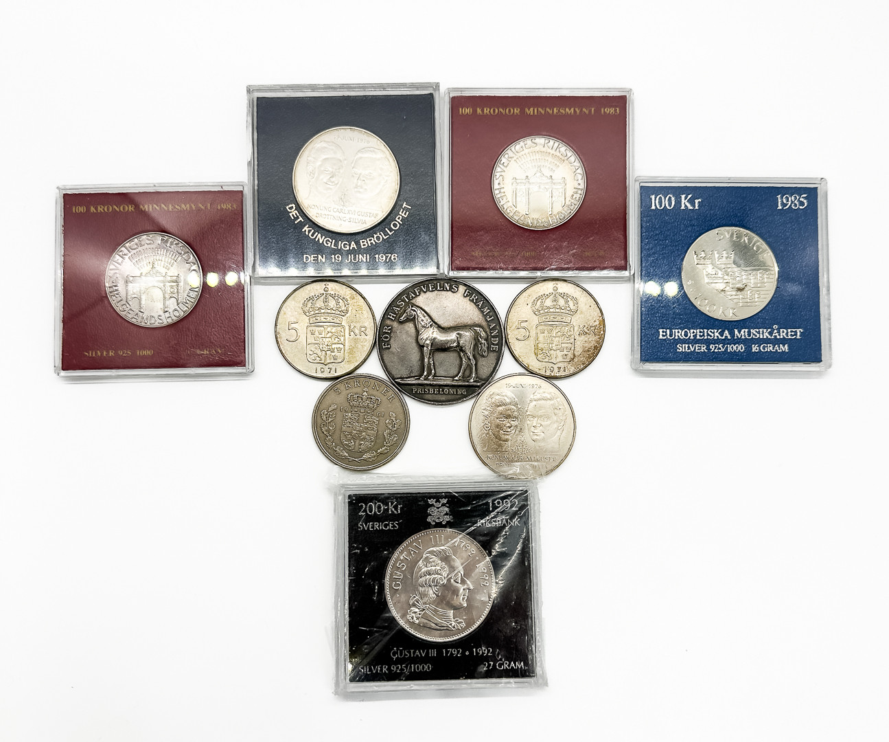 MYNT & MEDALJ, Parti, SILVER, 10 st, Sverige.