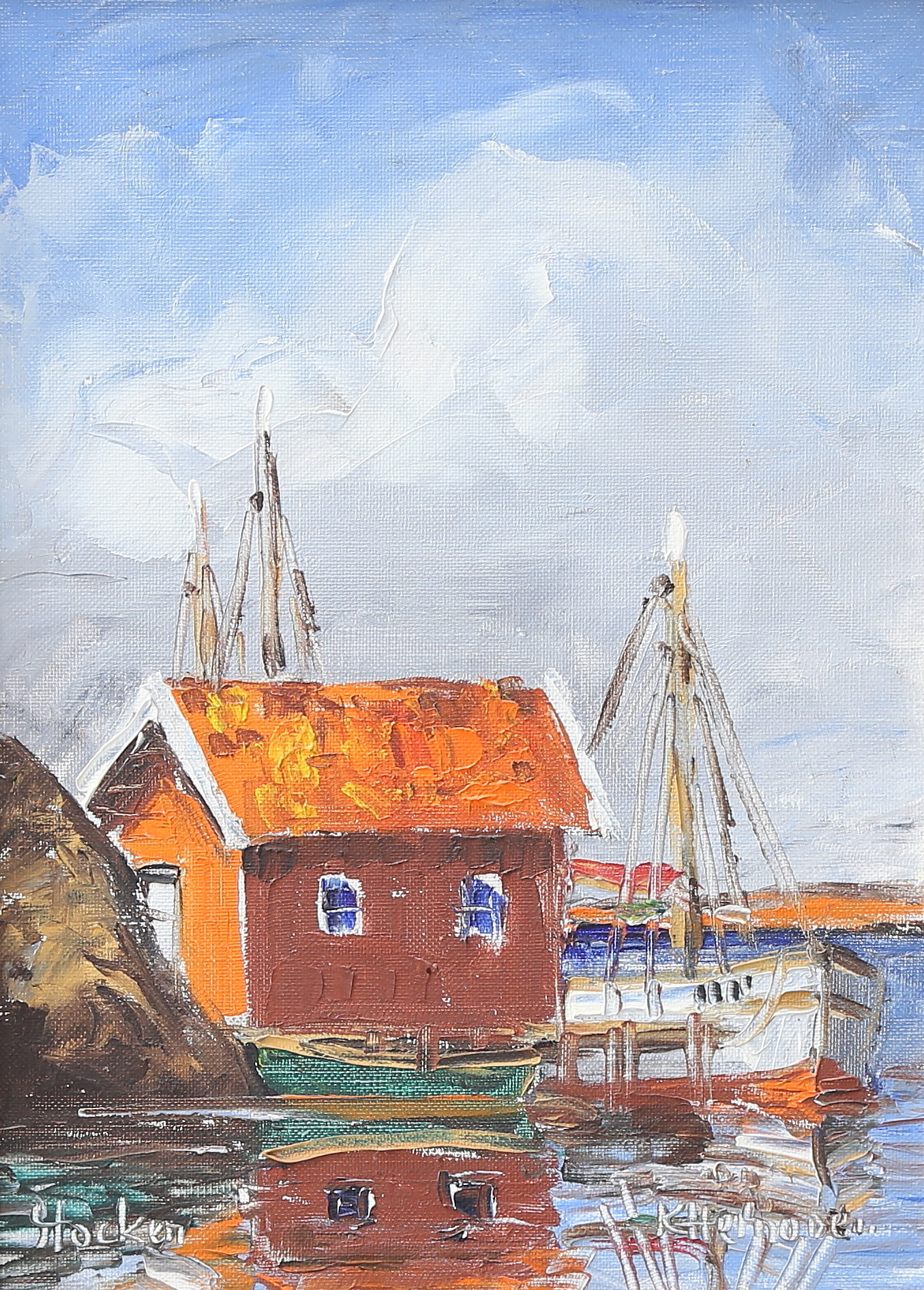 KARL-ERIK HEINONEN. olja på duk, signerad.