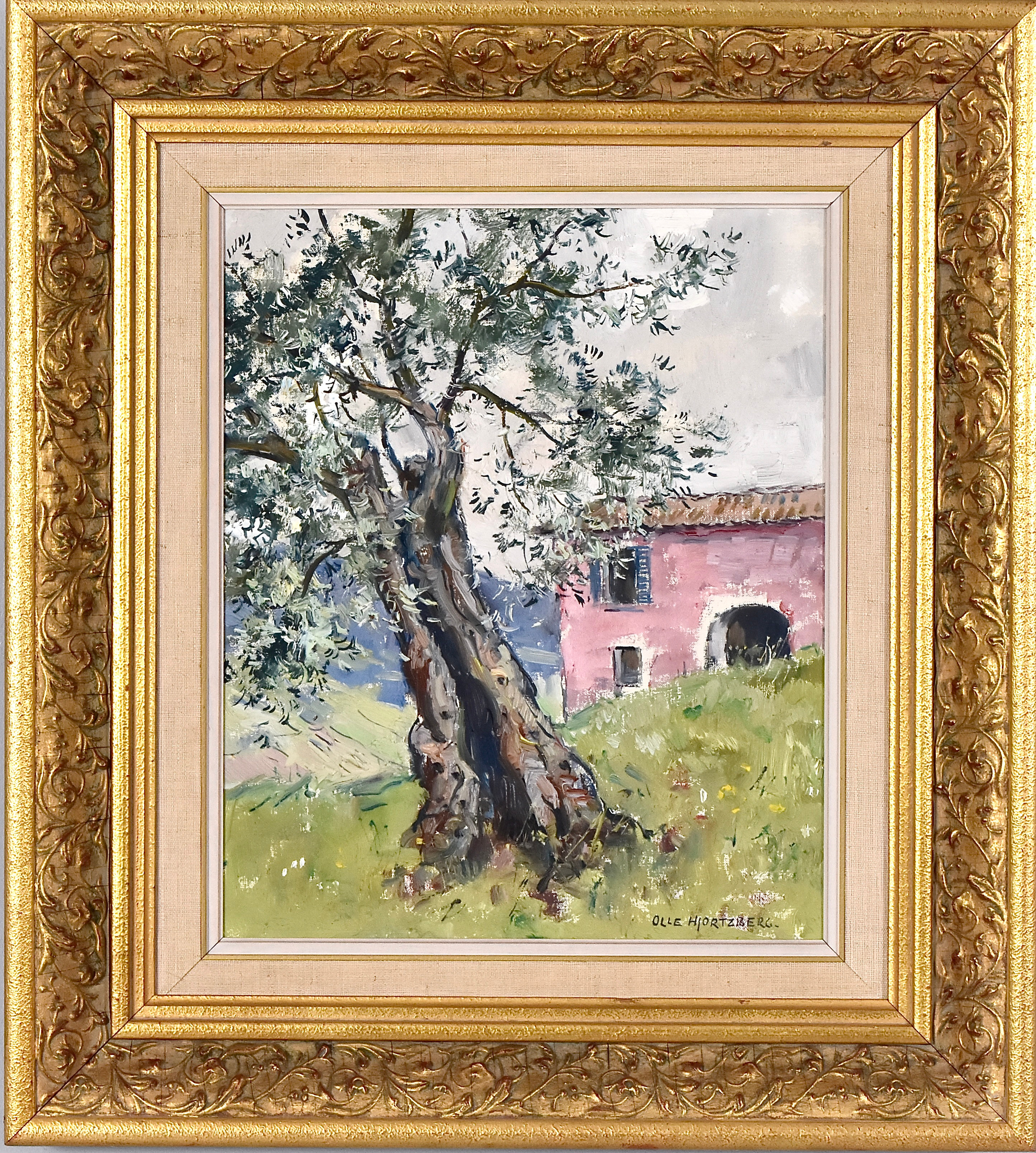 OLLE HJORTZBERG. Olja på duk.